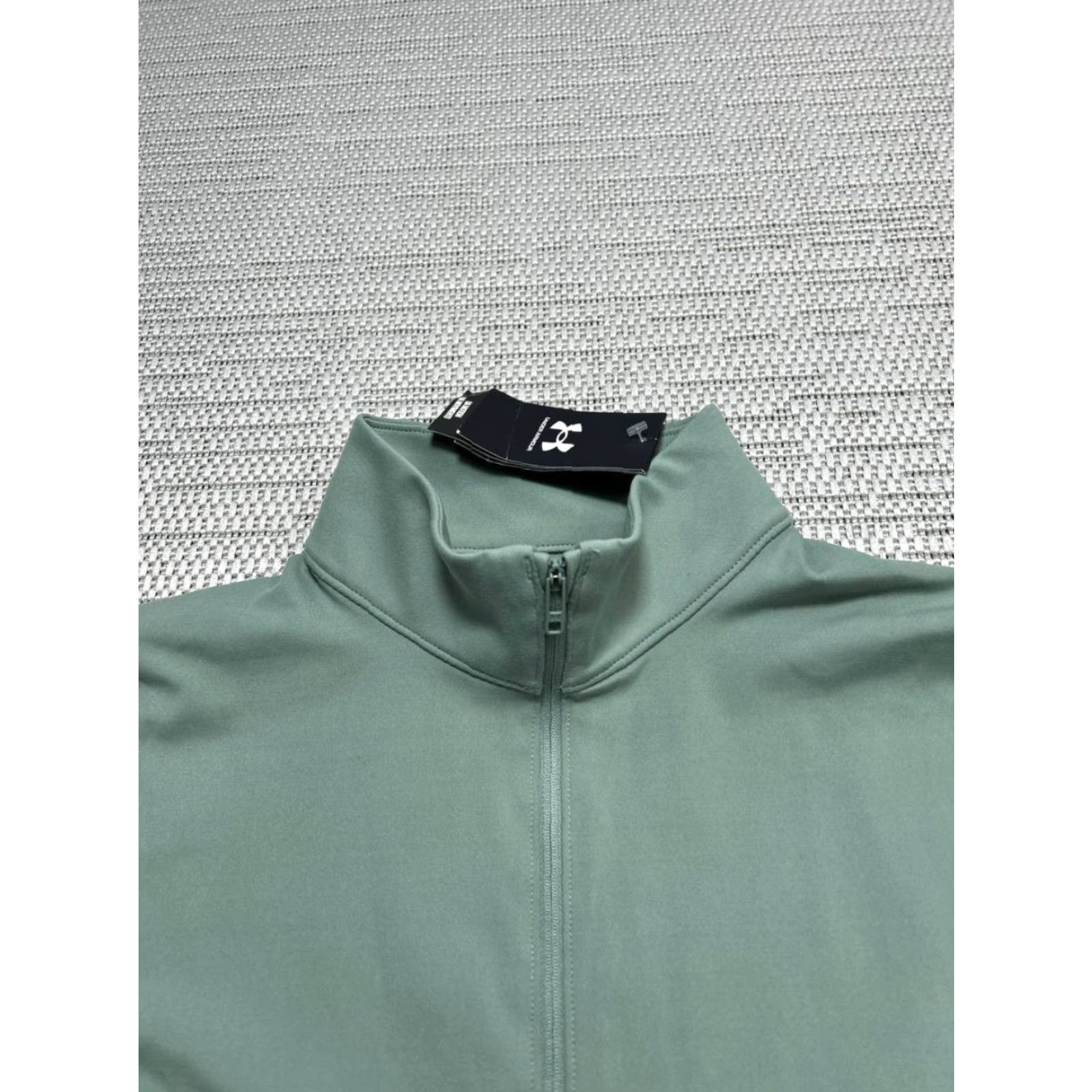 Under Armour Under Armour Sweatshirt Womens XL Green Half Zip Mock Neck Pullover Athletic Fleece Logo Gym & Training Womens Size XL / US 12-14 / IT 48-50 - 2 Thumbnail
