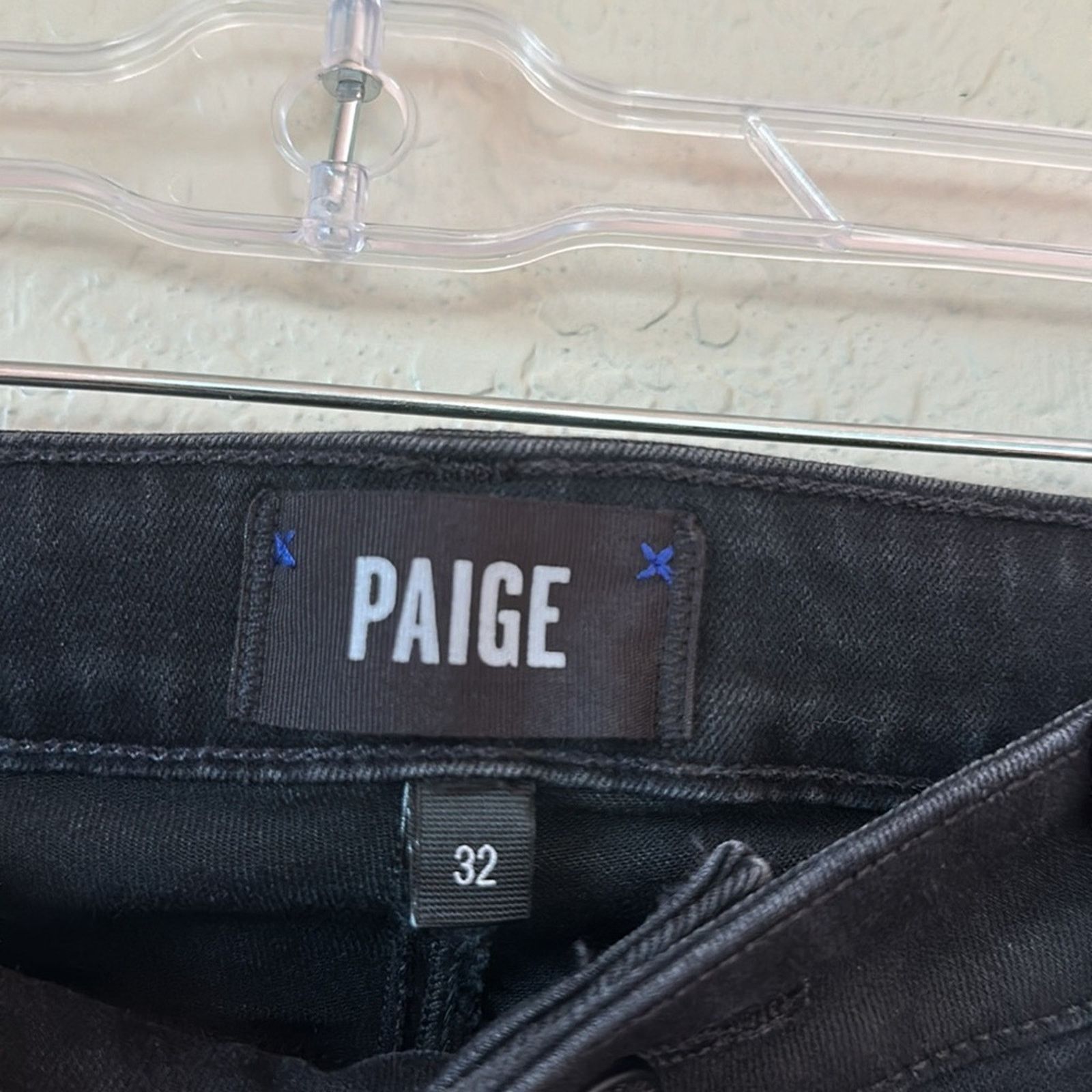 Paige Hoxton Ankle Peg Ankle Zip Black Fog Luxe Coating Size 32" / US 10 / IT 46 - 4 Thumbnail