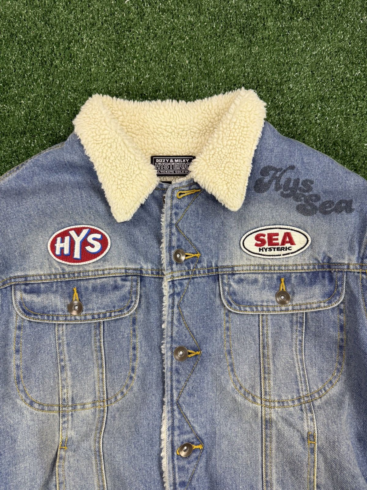 Hysteric Glamour Hysterical glamour wind and sea denim jacket patch work med Size US M / EU 48-50 / 2 - 2 Thumbnail