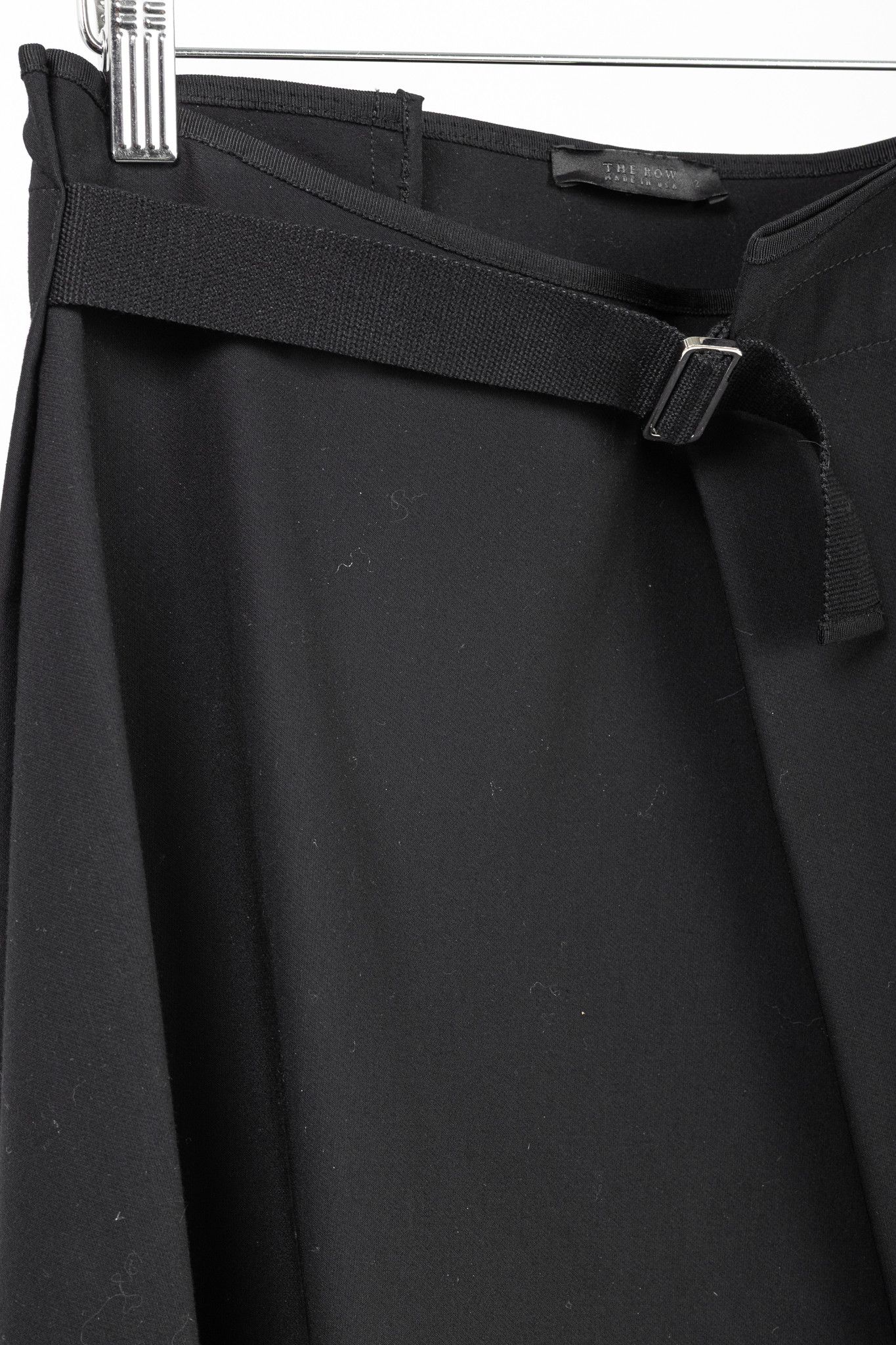 The Row The Row Harna Black Belted A-Line Wrap Midi Skirt Size 26" / US 2 / IT 38 - 6 Thumbnail