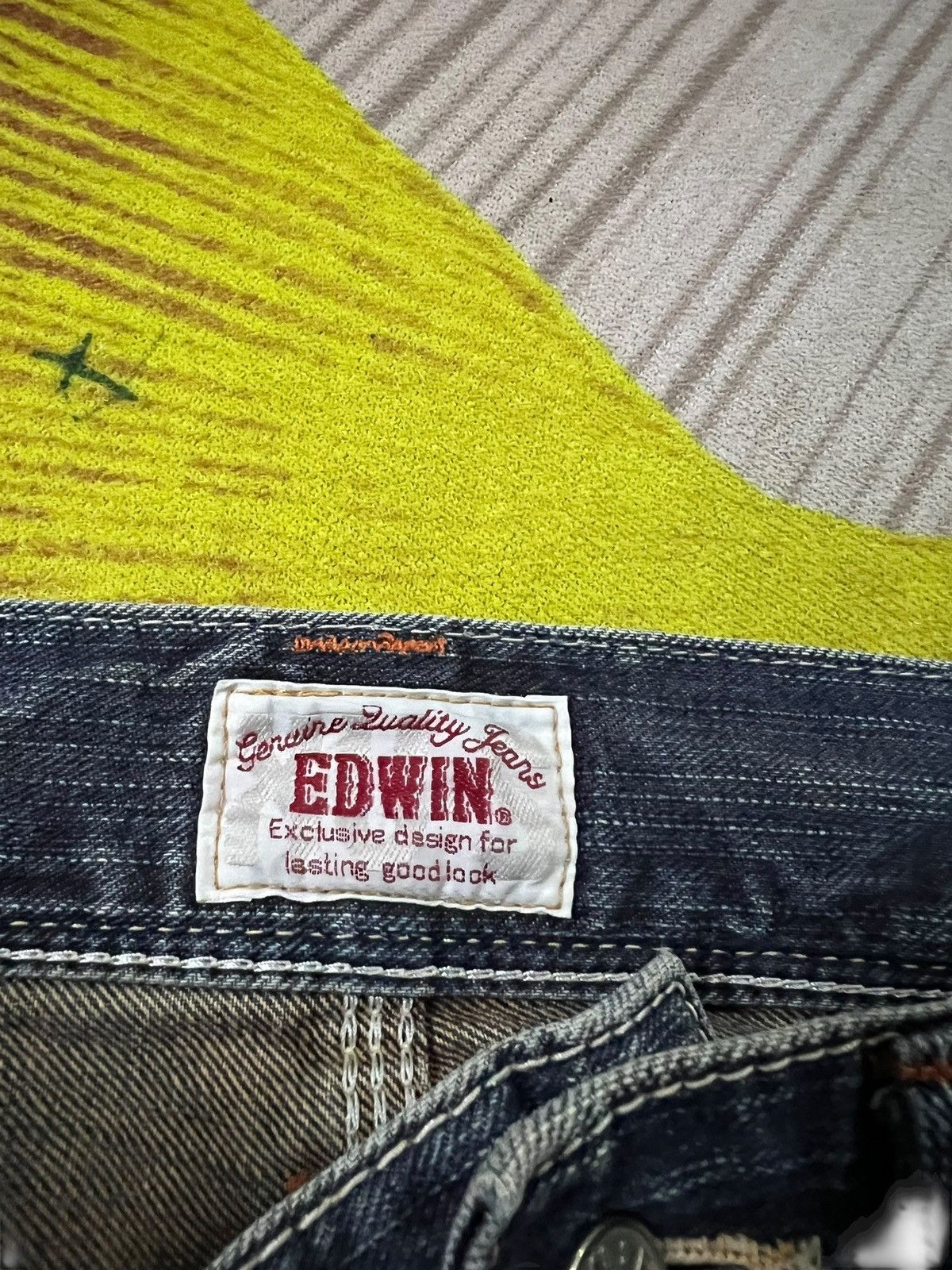 Edwin Edwin Exclusive Vintage XV Embroidery Mud Wash Jean Size US 32 / EU 48 - 13 Thumbnail