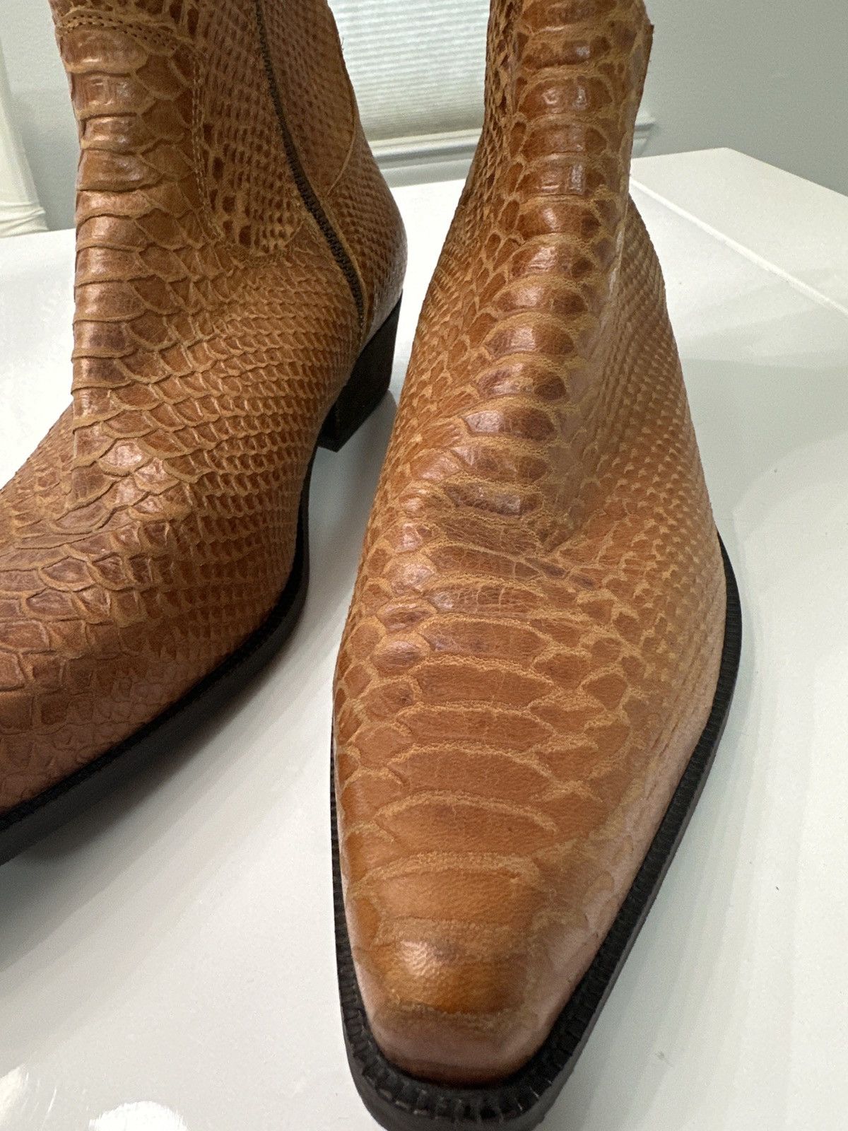 Other UK Other UK zip boots -snake skin effect leather Size US 11 / EU 44 - 4 Thumbnail