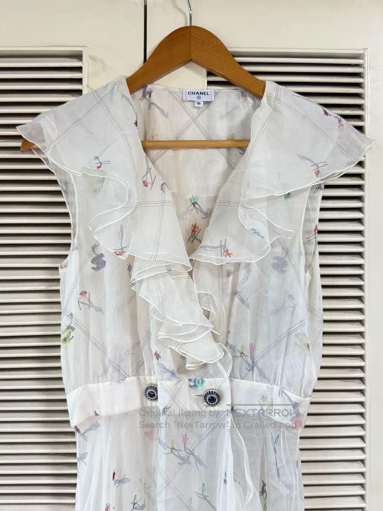 Chanel Chanel Fayet's farewell silk dress Size XS / US 0-2 / IT 36-38 - 3 Thumbnail