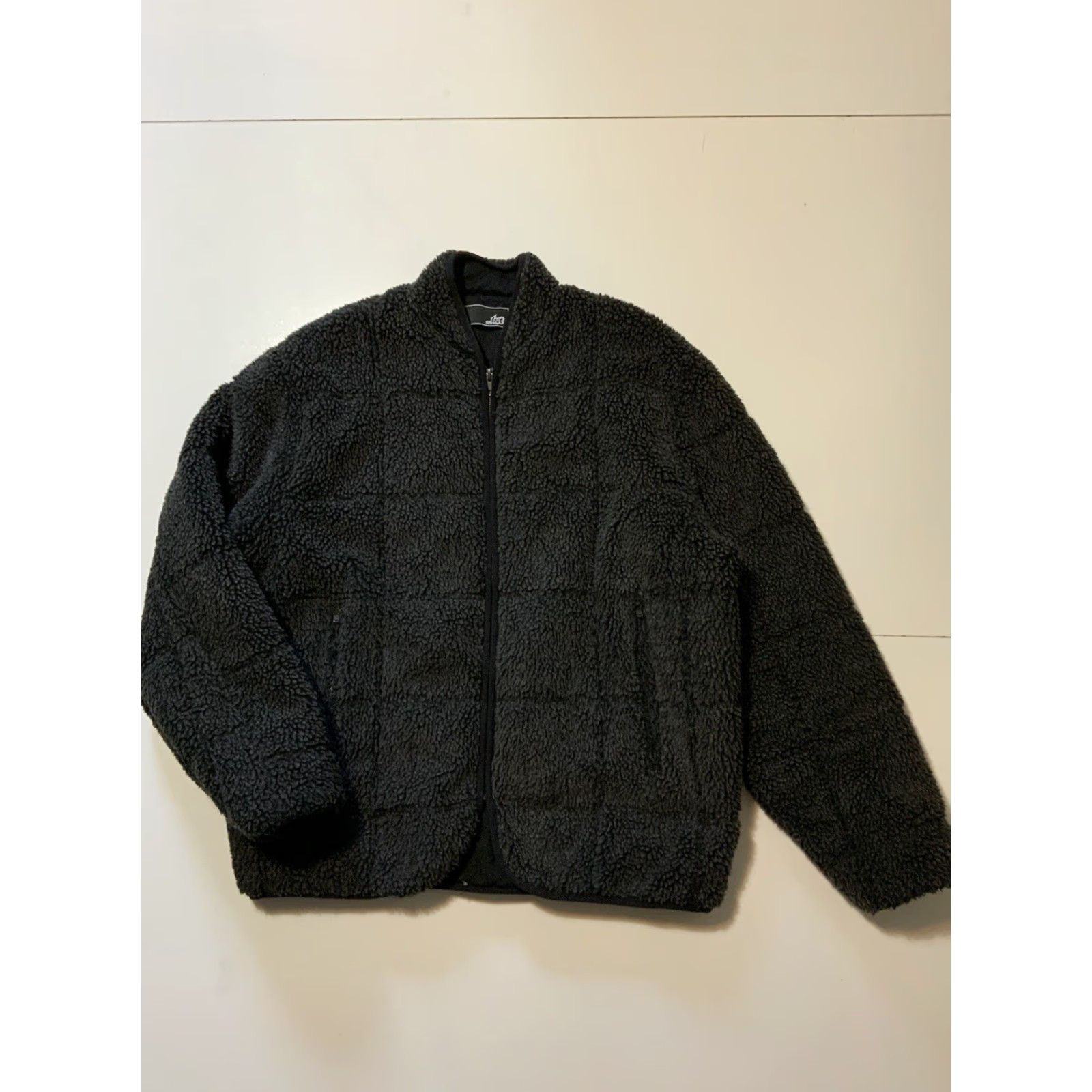 Vintage VINTAGE Lost Enterprises Jacket Square Box Deep Pile Sherpa Fleece Zip Liner Charcoal M Mens Size US M / EU 48-50 / 2 - 3 Thumbnail
