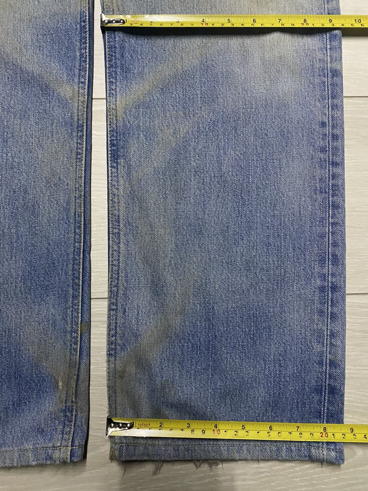 Lee × Number (N)ine Vintage Lee Riders Mud Wash Distressed Loose Jeans Size US 32 / EU 48 - 18 Thumbnail