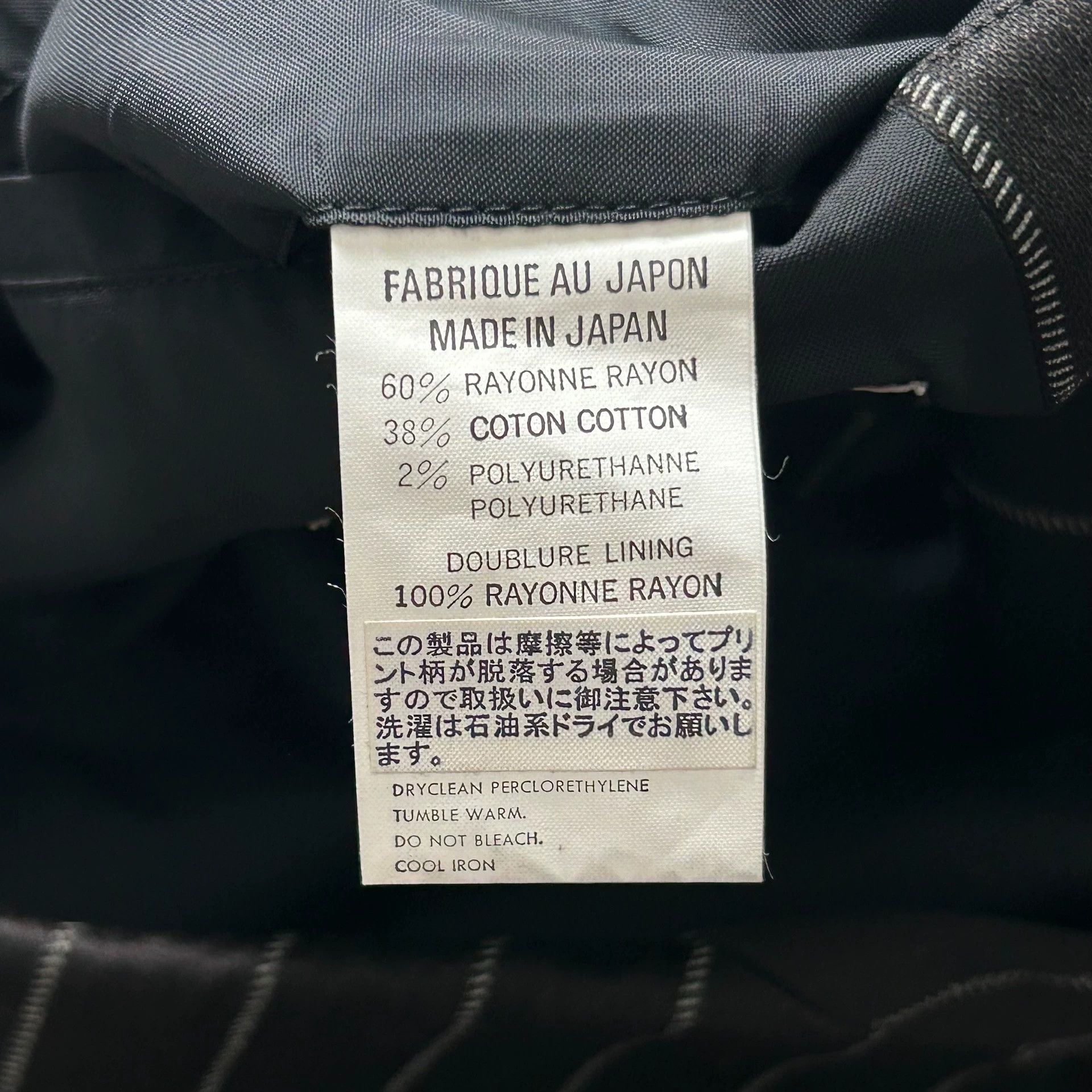 Yohji Yamamoto Yohji Yamamoto 97AW Pour Homme Bias Stripe Blazer Size US S / EU 44-46 / 1 - 7 Thumbnail