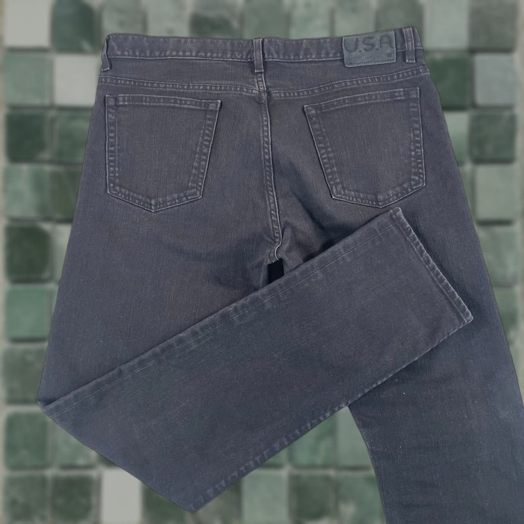 John Varvatos John Varvatos USA Bowery Jeans Men 38x34 Black Slim Straight Button Fly Grunge Size US 38 / EU 54 - 1 Thumbnail