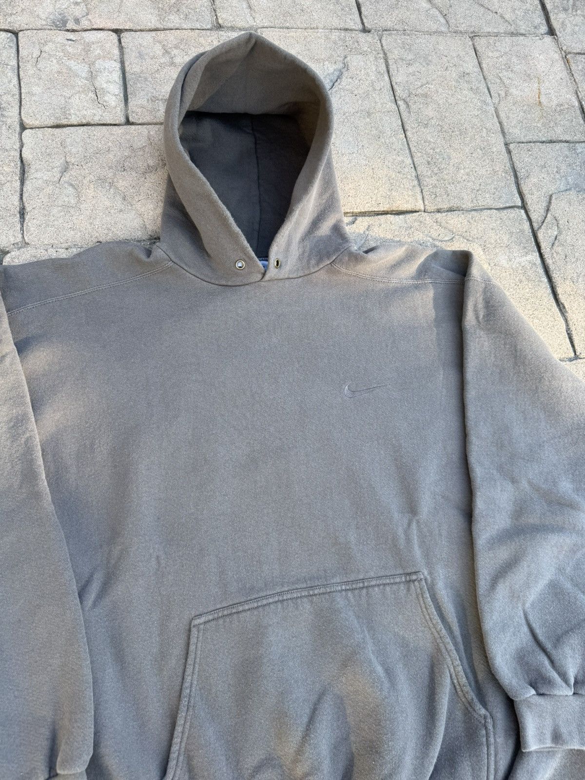 Nike Vintage 90s Nike Tonal Brown Hoodie Size US XXL / EU 58 / 5 - 2 Thumbnail
