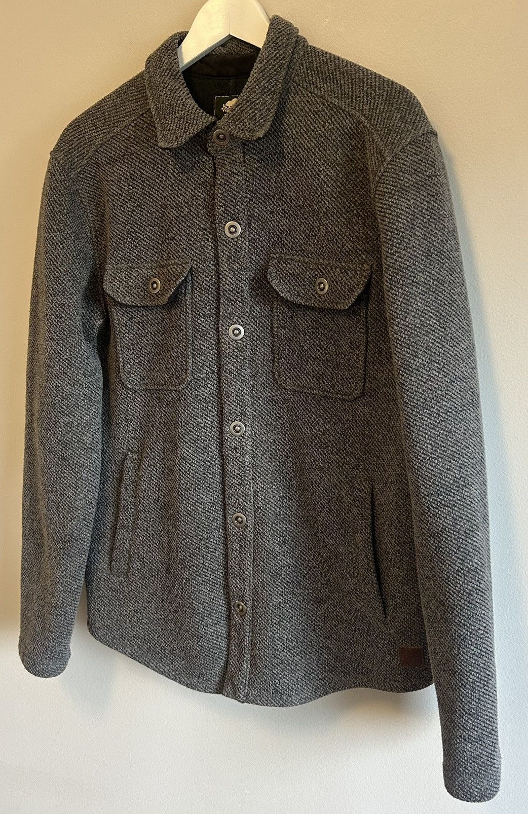 Roots Vintage Roots Canada Grey Twill Metal Snap Button Jacket Size US L / EU 52-54 / 3 - 5 Thumbnail