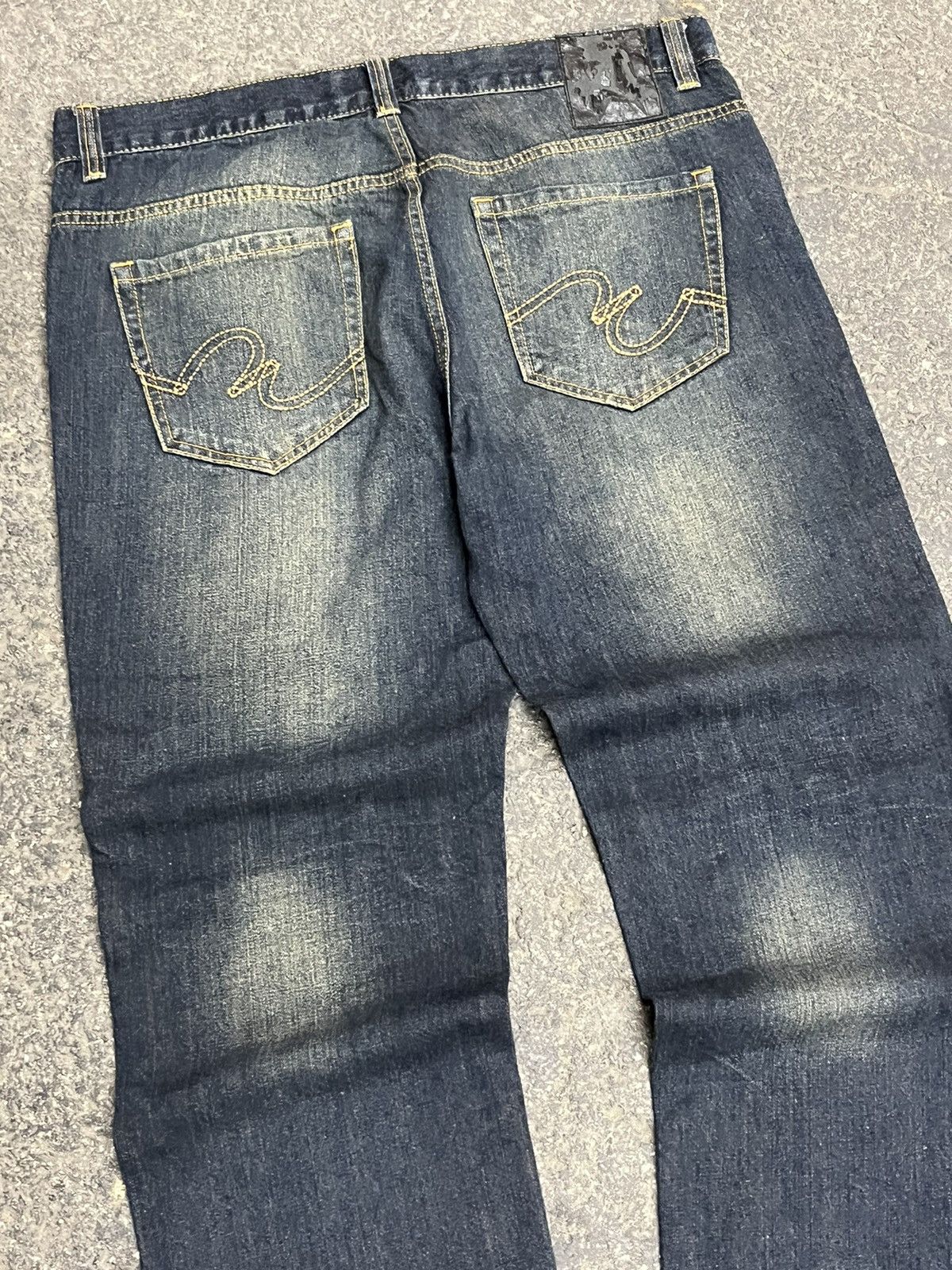 Ecko Unltd. × Vintage Y2k baggy fit faded dark wash denim skater hype rare drill Size US 36 / EU 52 - 4 Thumbnail