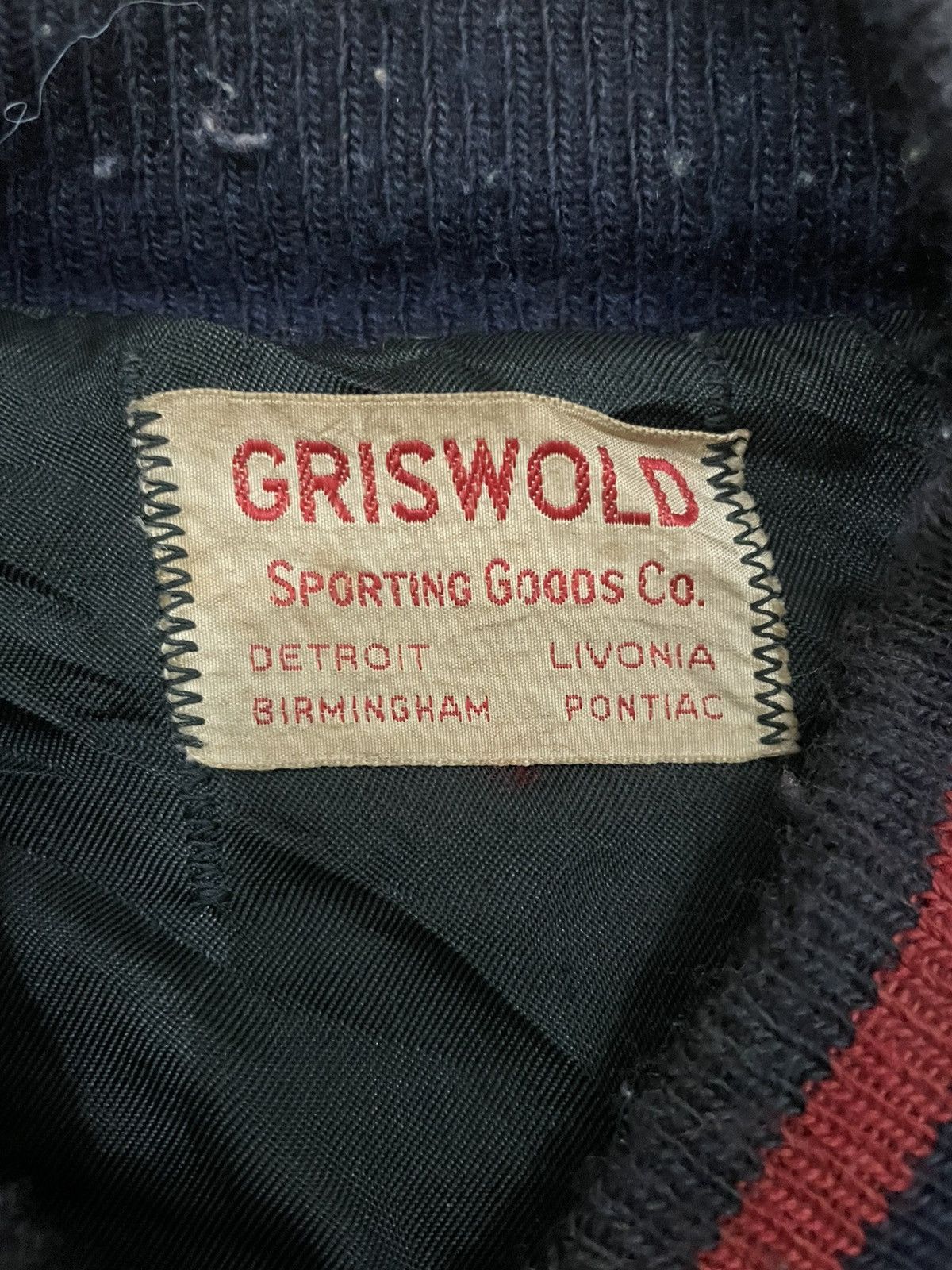 Vintage Vintage 70s Griswold Leather Sleeve Varsity Jacket Size US M / EU 48-50 / 2 - 12 Thumbnail