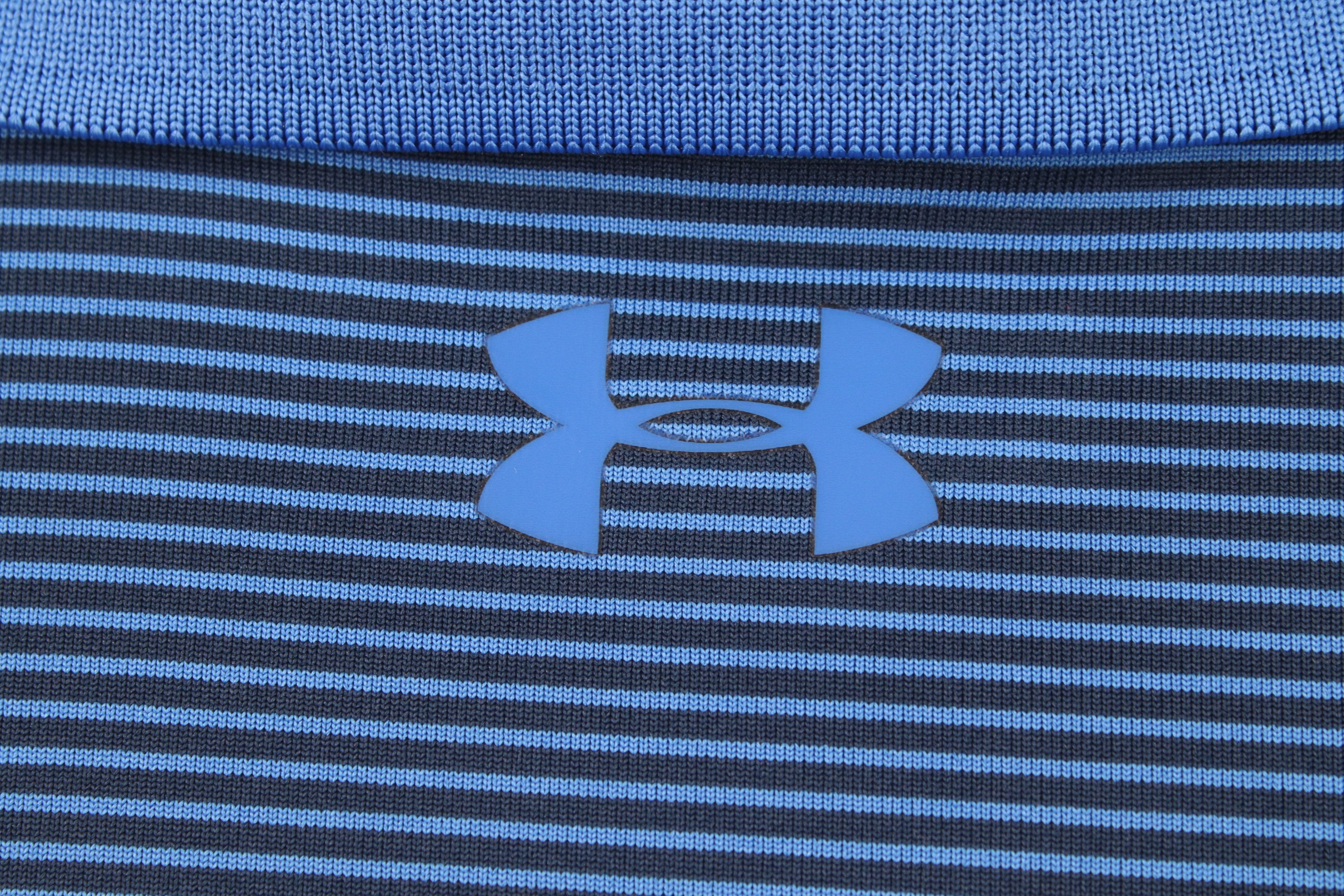 Under Armour Under Armour Loose Fit Striped Collared Golf Polo Shirt Size US M / EU 48-50 / 2 - 9 Thumbnail