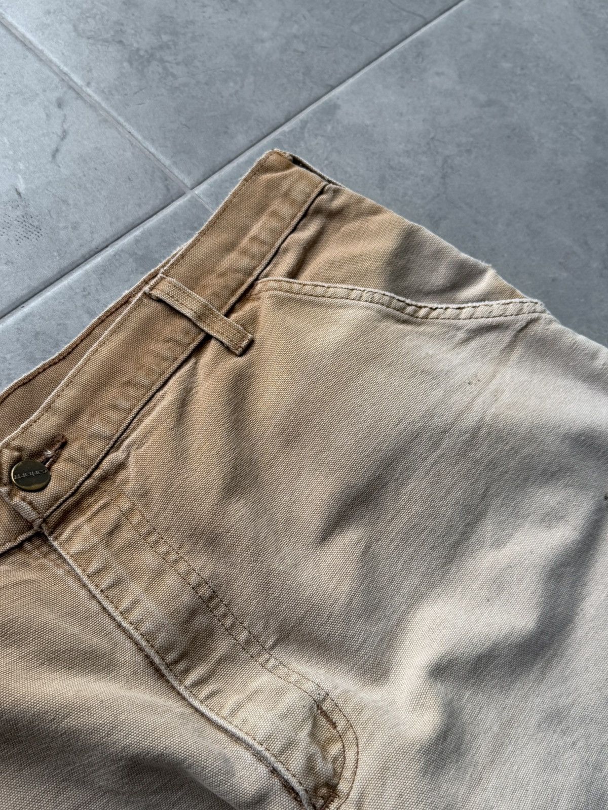 Carhartt Vintage Carhartt Brown Faded Carpenter Work Pants Size US 38 / EU 54 - 10 Thumbnail