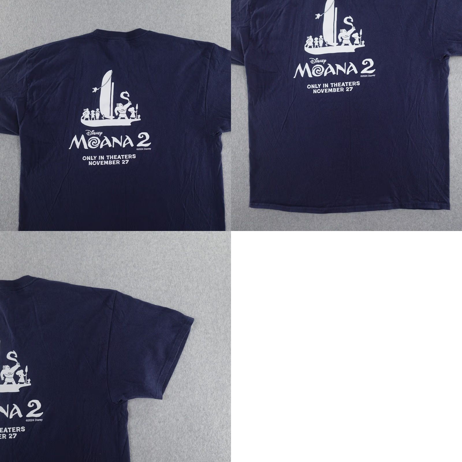 Port & Company Moana Movie Promo XL T-Shirt Mens Blue Short Sleeve Crew Neck IMAX Disney Maui 22X29 2020-2029 Port & Company Size US XL / EU 56 / 4 - 9 Thumbnail