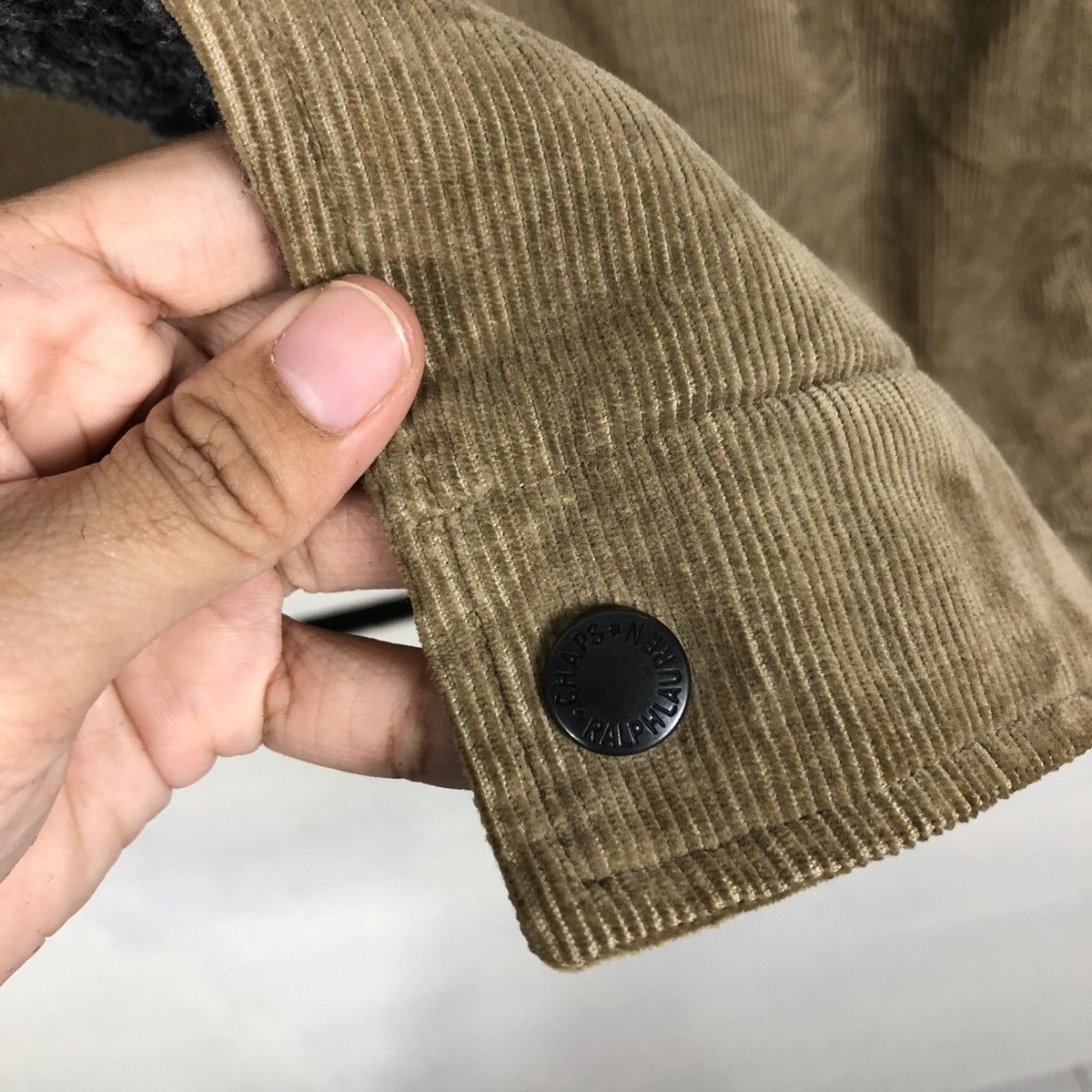 Ralph Lauren 📌Vintage Trucker Corduroy Jacket Chaps Ralph Lauren Sherpa Size US L / EU 52-54 / 3 - 17 Thumbnail