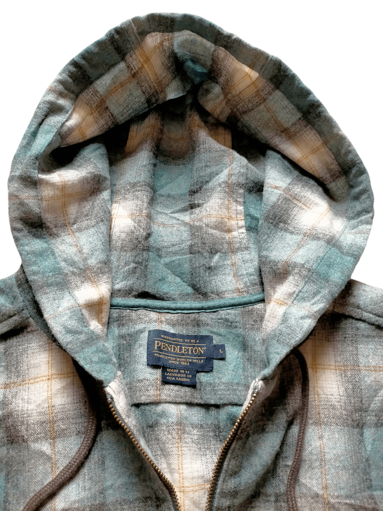 Pendleton Pendleton Wool Check Hoodie Zipped Size US L / EU 52-54 / 3 - 10 Thumbnail