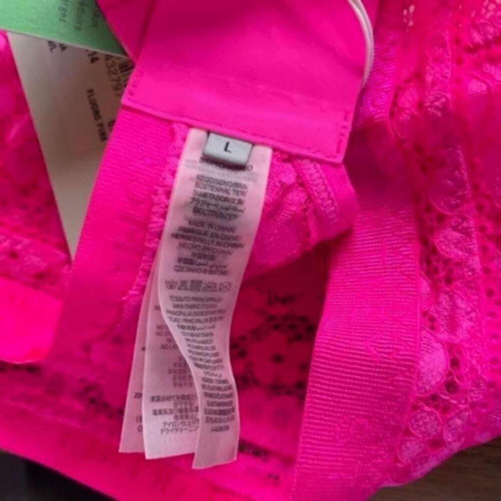 Stella McCartney Stella McCartney Fuchsia lace Bra L Size ONE SIZE - 4 Thumbnail