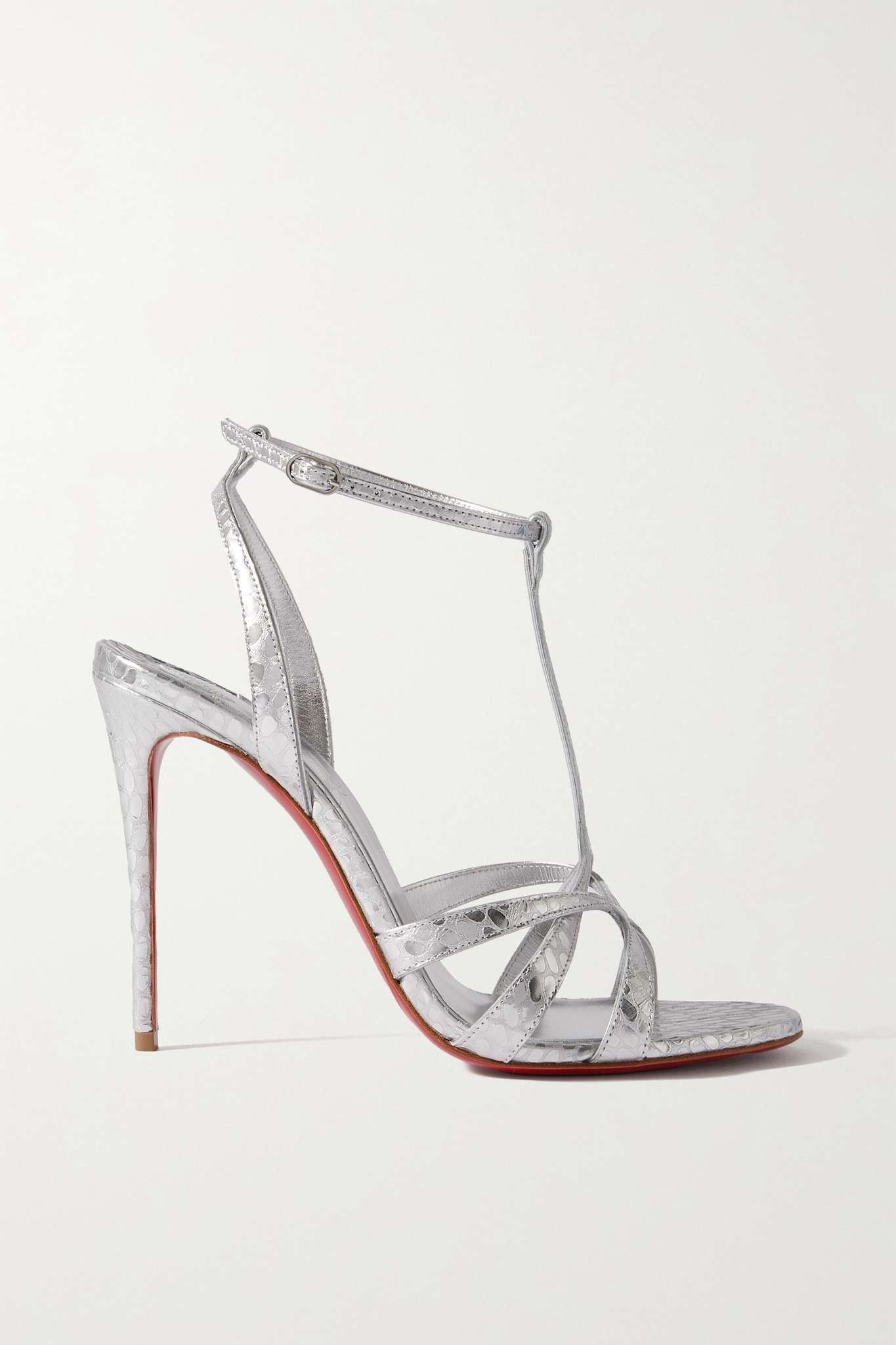 Christian Louboutin o1s1wg111025 Heels in Silver Size US 9 / IT 39 - 1 Thumbnail