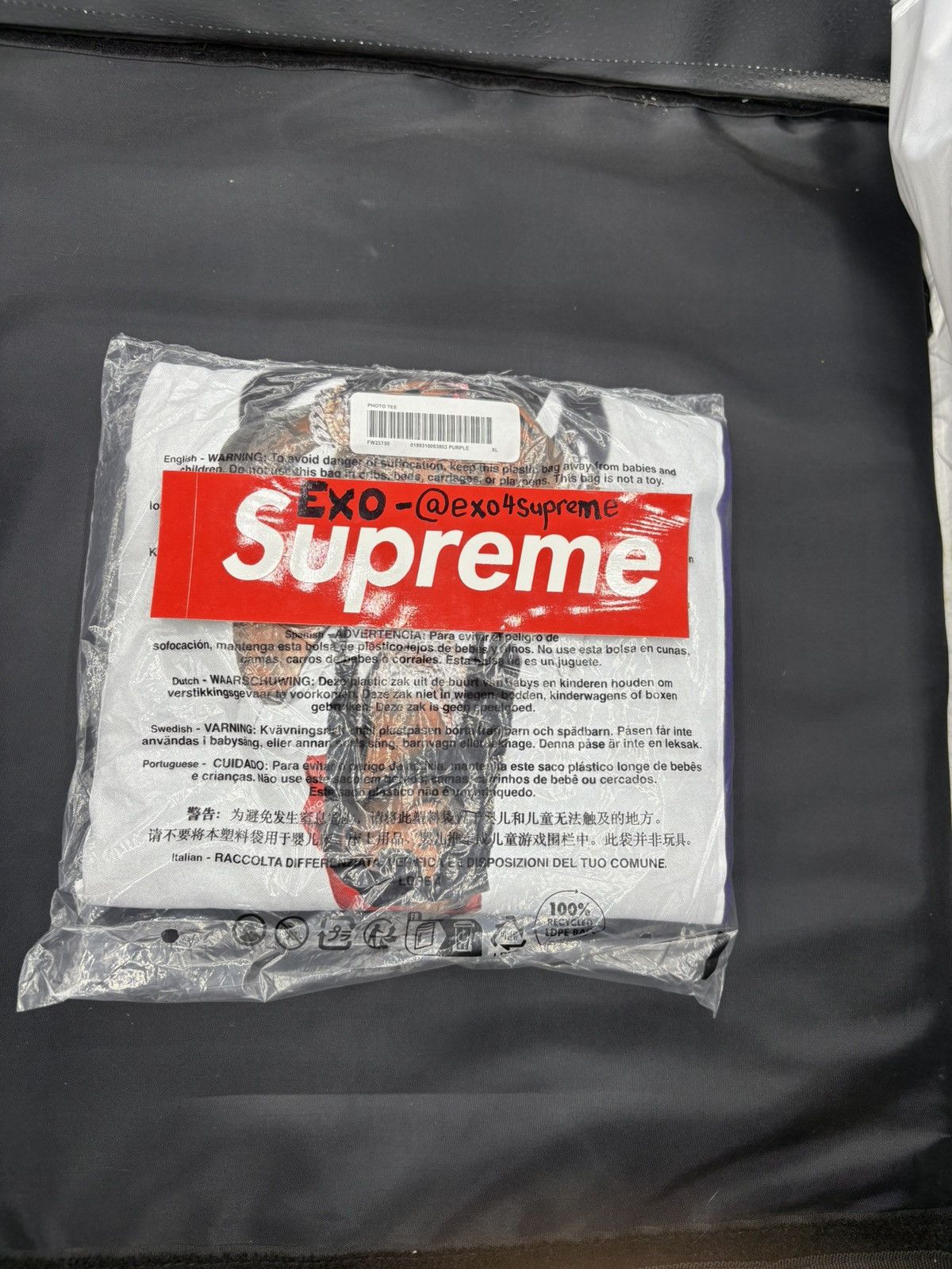 Supreme Supreme Playboi Carti Photo Tee - Purple - XL Size US XL / EU 56 / 4 - 3 Thumbnail