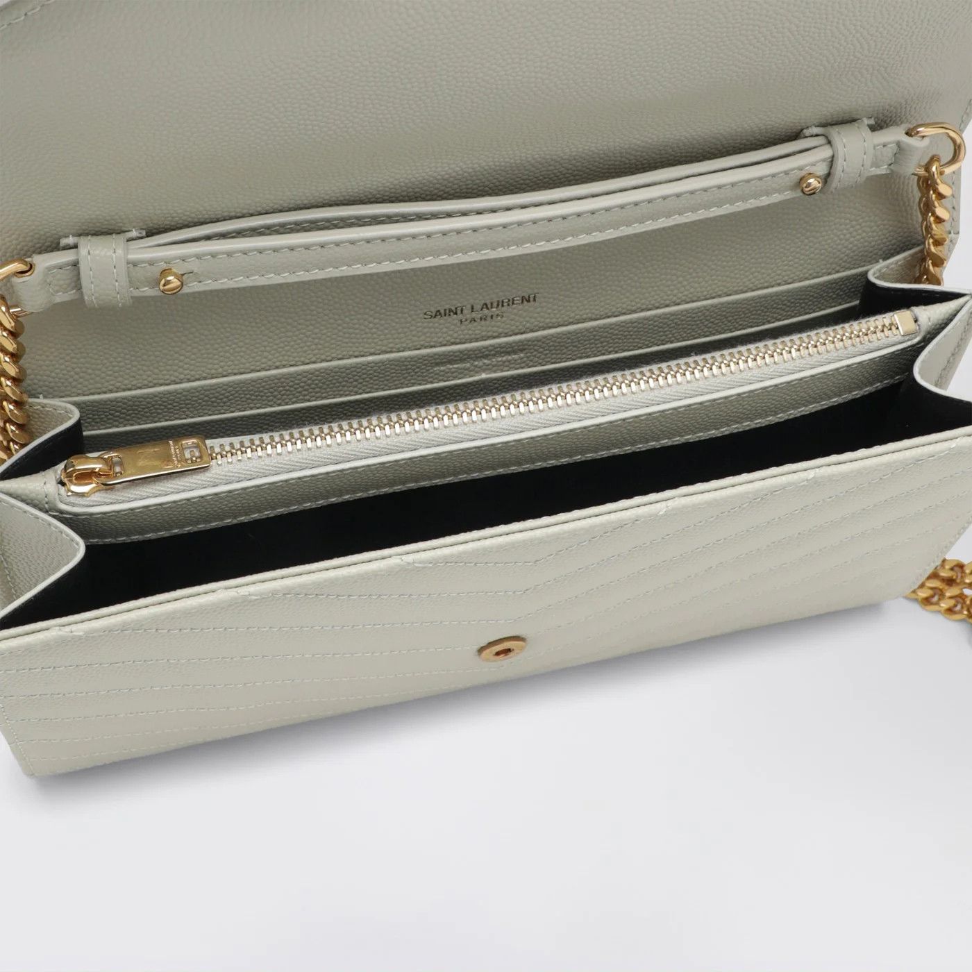 Saint Laurent Paris o1d2blof0526 Size: OS / Cassandre Chain Pouch in Cream Size ONE SIZE - 5 Thumbnail