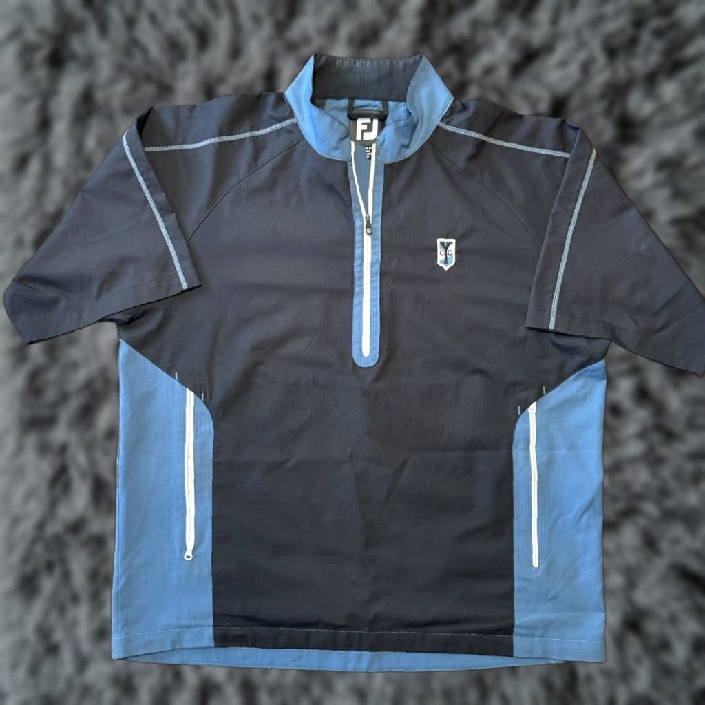 Footjoy FootJoy DryJoys Pullover Jacket Windbreaker Golf Rain 1/2 Zip Mens L Multicolor CYC Yacht Club Boat Boating Golf Accessories Mens Size US L / EU 52-54 / 3 - 1 Thumbnail
