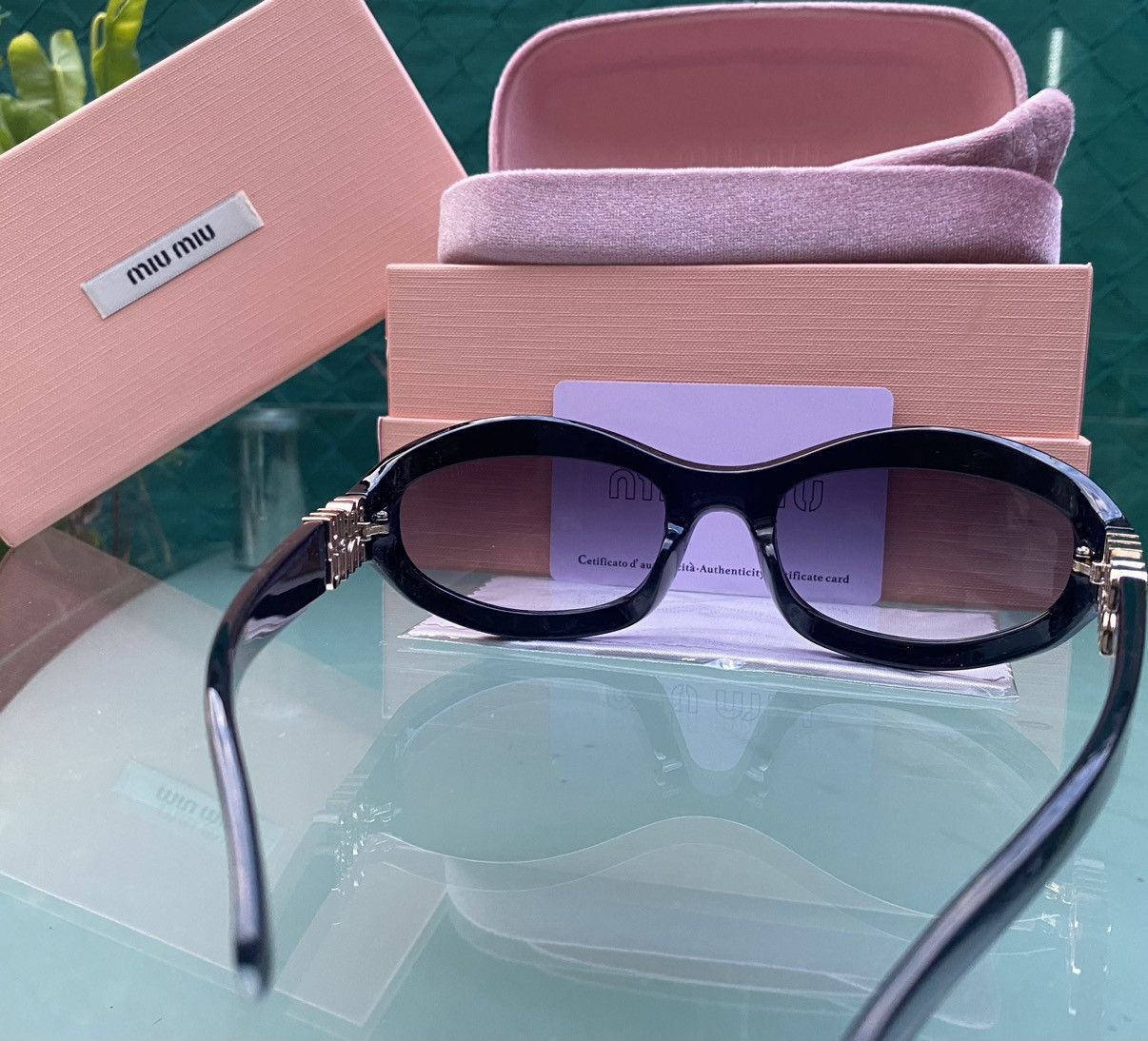 Miu Miu MIU MIU A03 Sunglasses Size ONE SIZE - 4 Thumbnail