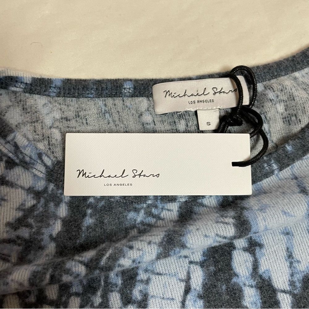 Michael Stars NWT New $88 Michael Stars Elbow Sleeve Boat Neck Shibori To Size S / US 4 / IT 40 - 6 Thumbnail