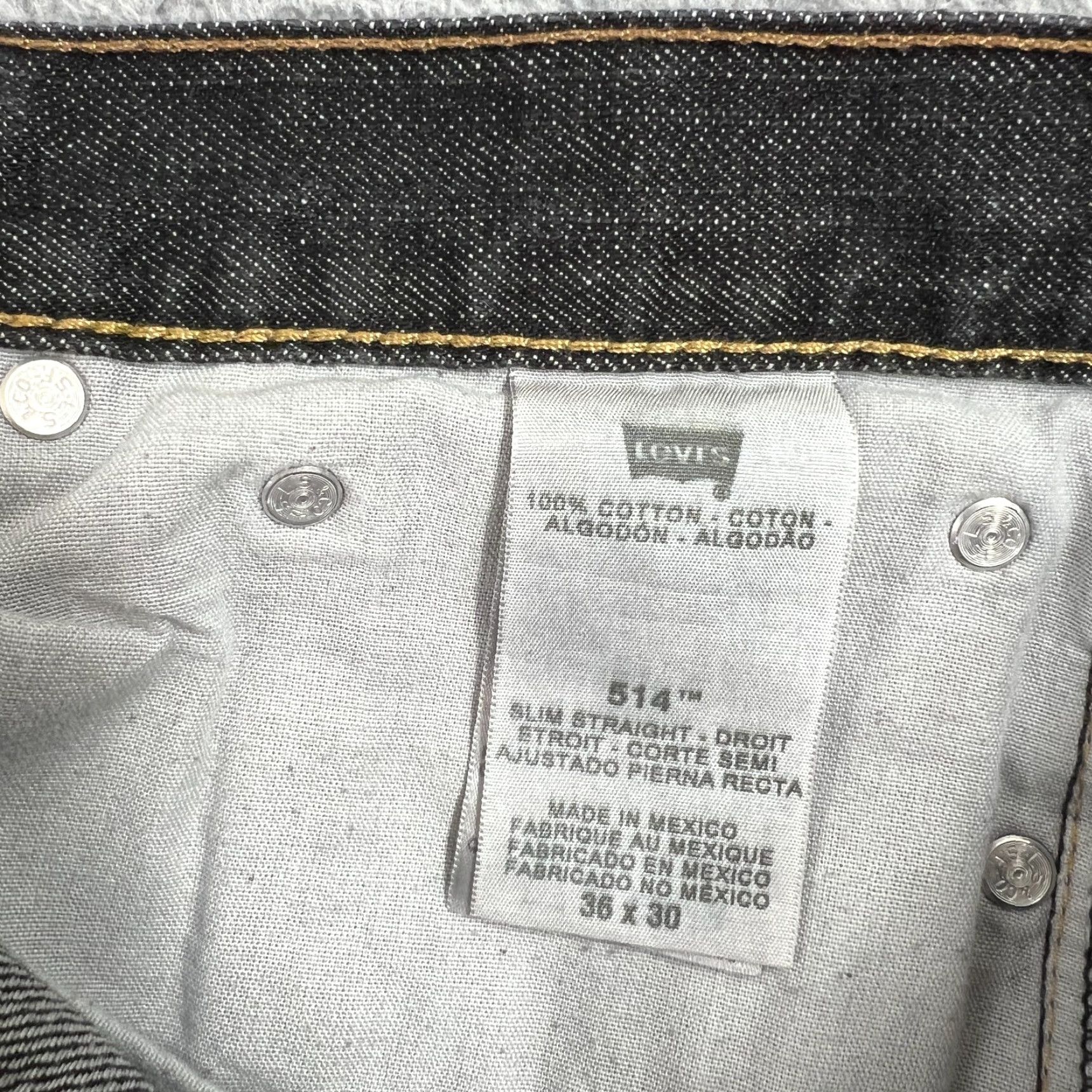 Levi's Levis 514 Jeans Mens 38x31 Straight Leg Medium Wash Denim Classic Fit Size US 38 / EU 54 - 6 Thumbnail