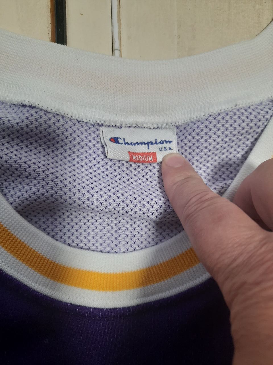 Champion × NBA Champion LA Lakers Jersey #9 Van Exel 90's Size US M / EU 48-50 / 2 - 12 Thumbnail