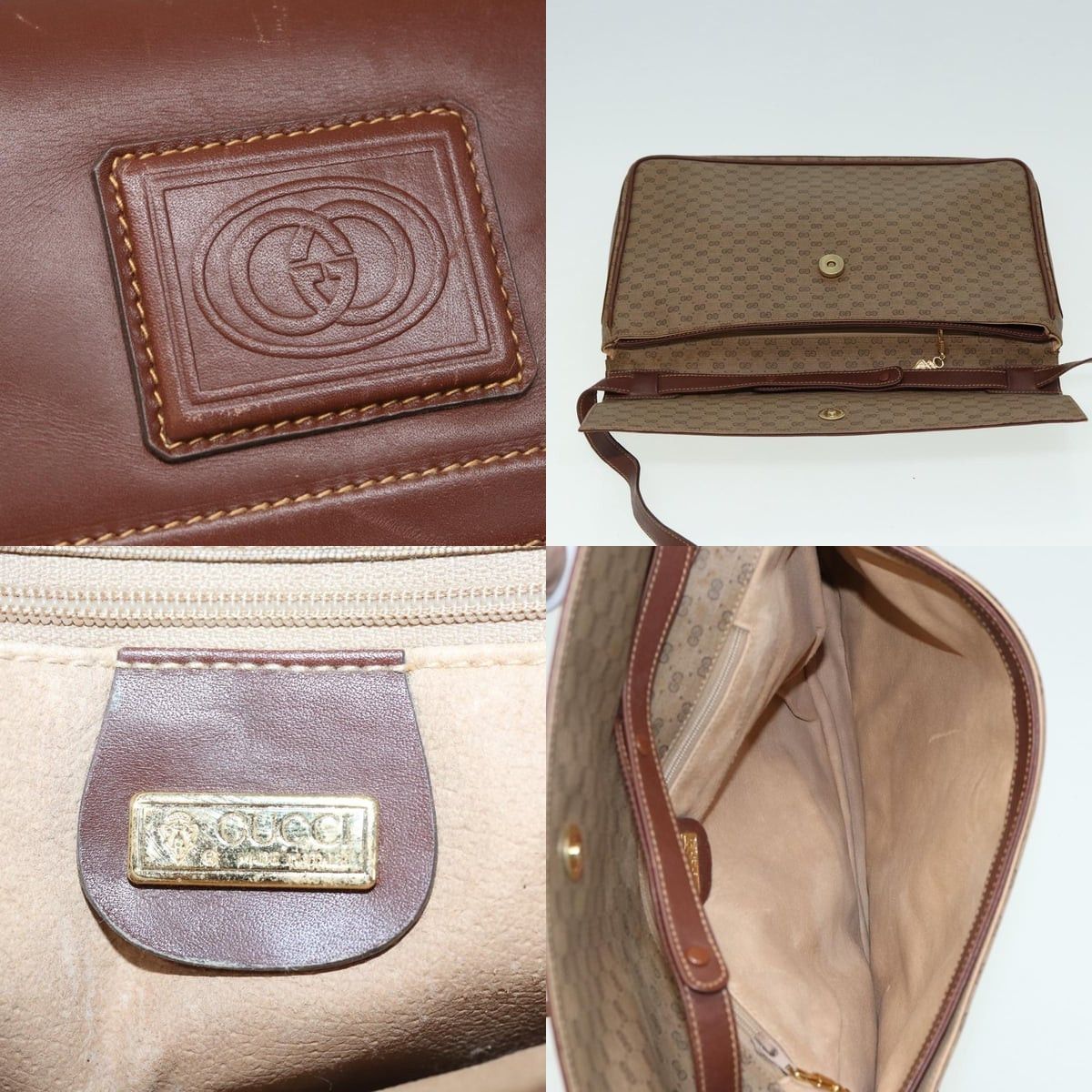 Gucci GUCCI Micro GG Supreme Shoulder Bag Pvc Brown Beige 004 112 Size ONE SIZE - 11 Thumbnail
