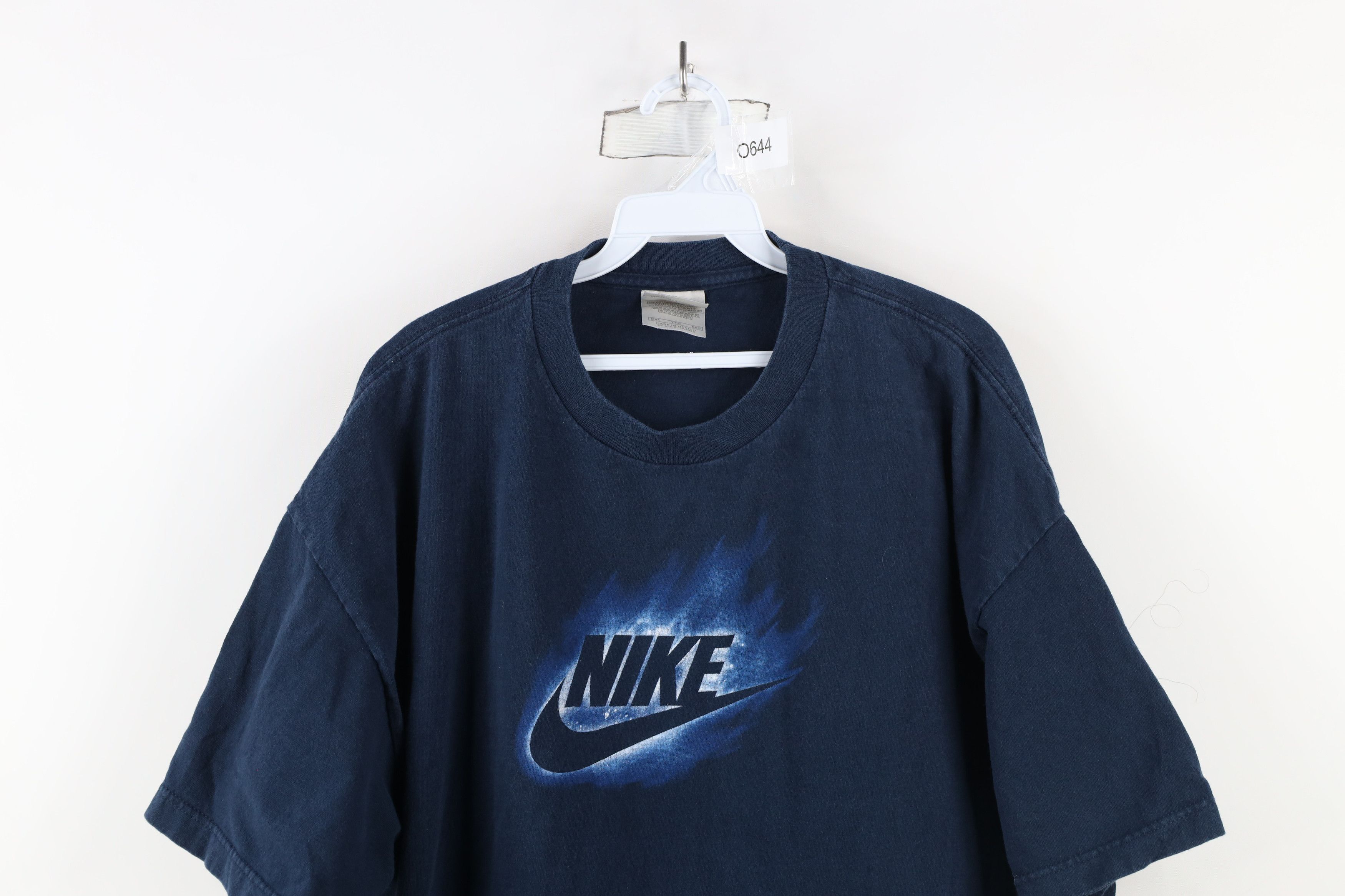 Nike × Vintage Vintage Y2K Nike Center Swoosh Fire Go Like Hell T-Shirt Size US XXL / EU 58 / 5 - 2 Thumbnail