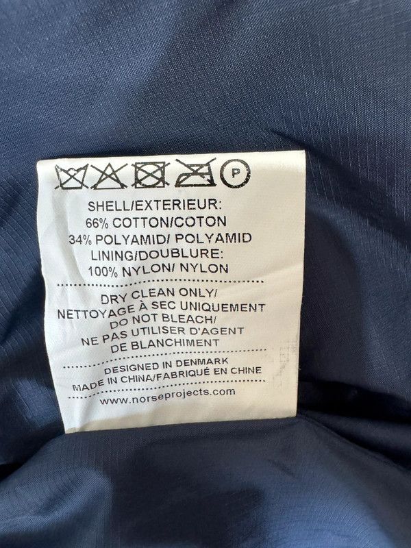 Norse Projects Norse Projects Ryan Crisp Cotton Jacket Bomber Navy XXL Size US XXL / EU 58 / 5 - 11 Thumbnail