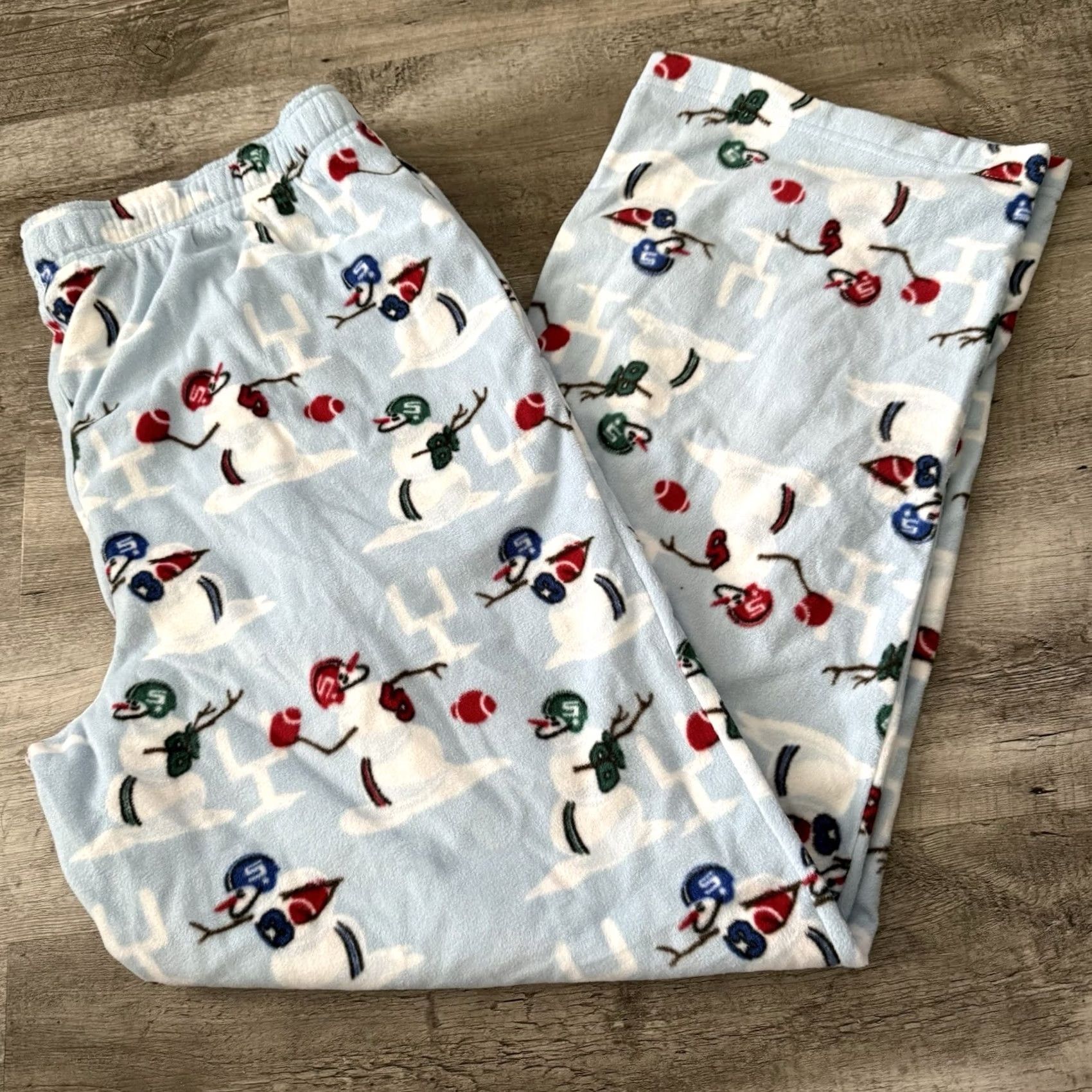 Croft & Barrow Croft & Barrow Fleece Pants Mens Large Football Snowmen Cozy Warm Lounge NEW Size US 33 - 6 Thumbnail