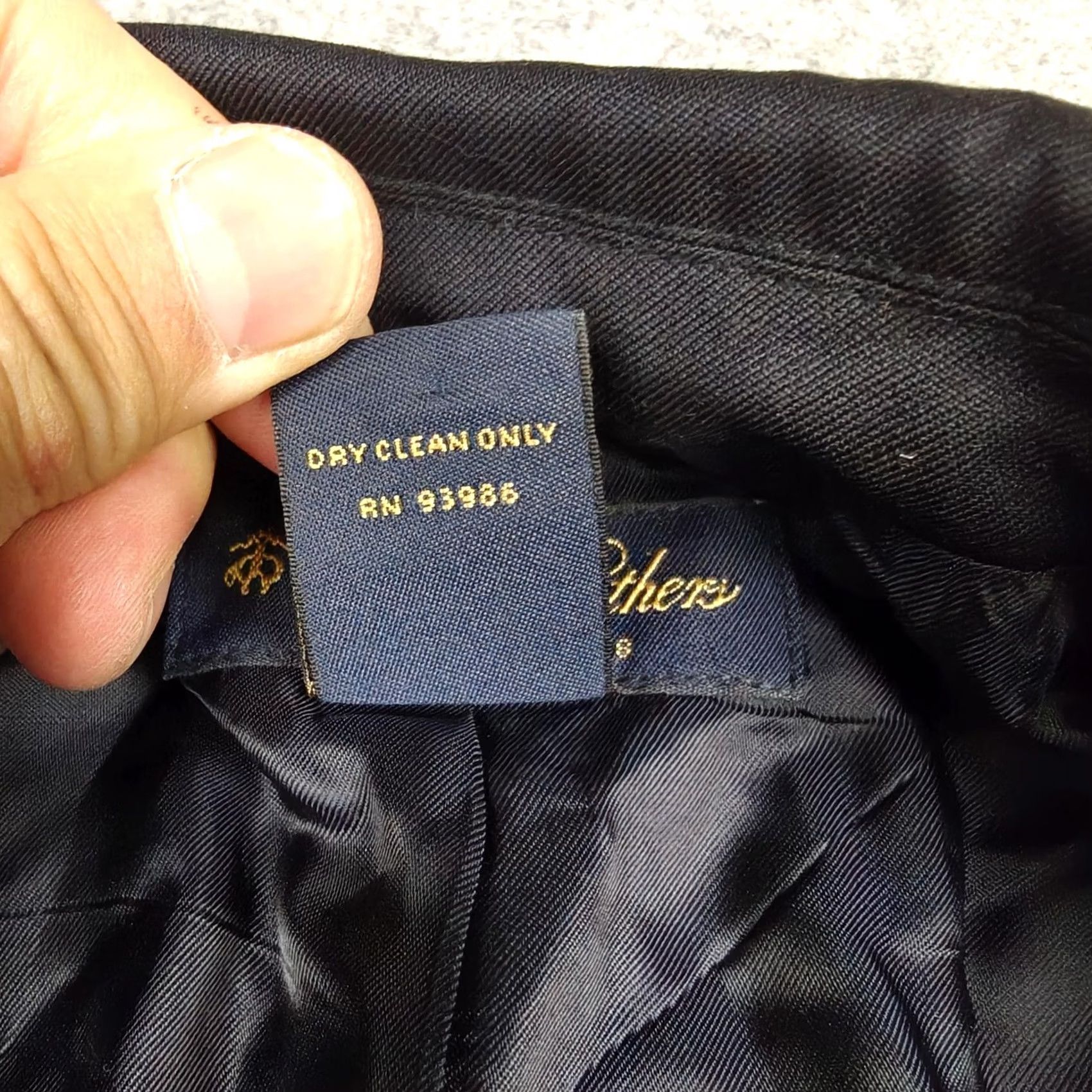 Brooks Brothers Brooks Brothers Blazer Womens 4 Black Wool One Button Lined Suit Jacket Workwear Size S / US 4 / IT 40 - 5 Thumbnail