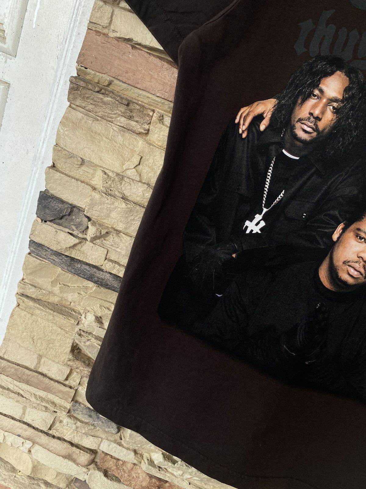 Rap Tees Rare Bone Thugs N Harmony Line Up Band Backhit Photo Rap Tee Size US M / EU 48-50 / 2 - 19 Thumbnail