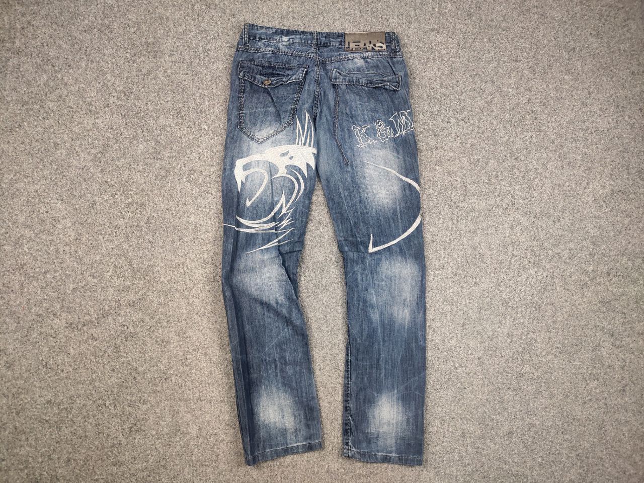 If Six Was Nine Vintage if six was nine style Opium Kosmo Japan baggy Jeans Size US 34 / EU 50 - 9 Thumbnail