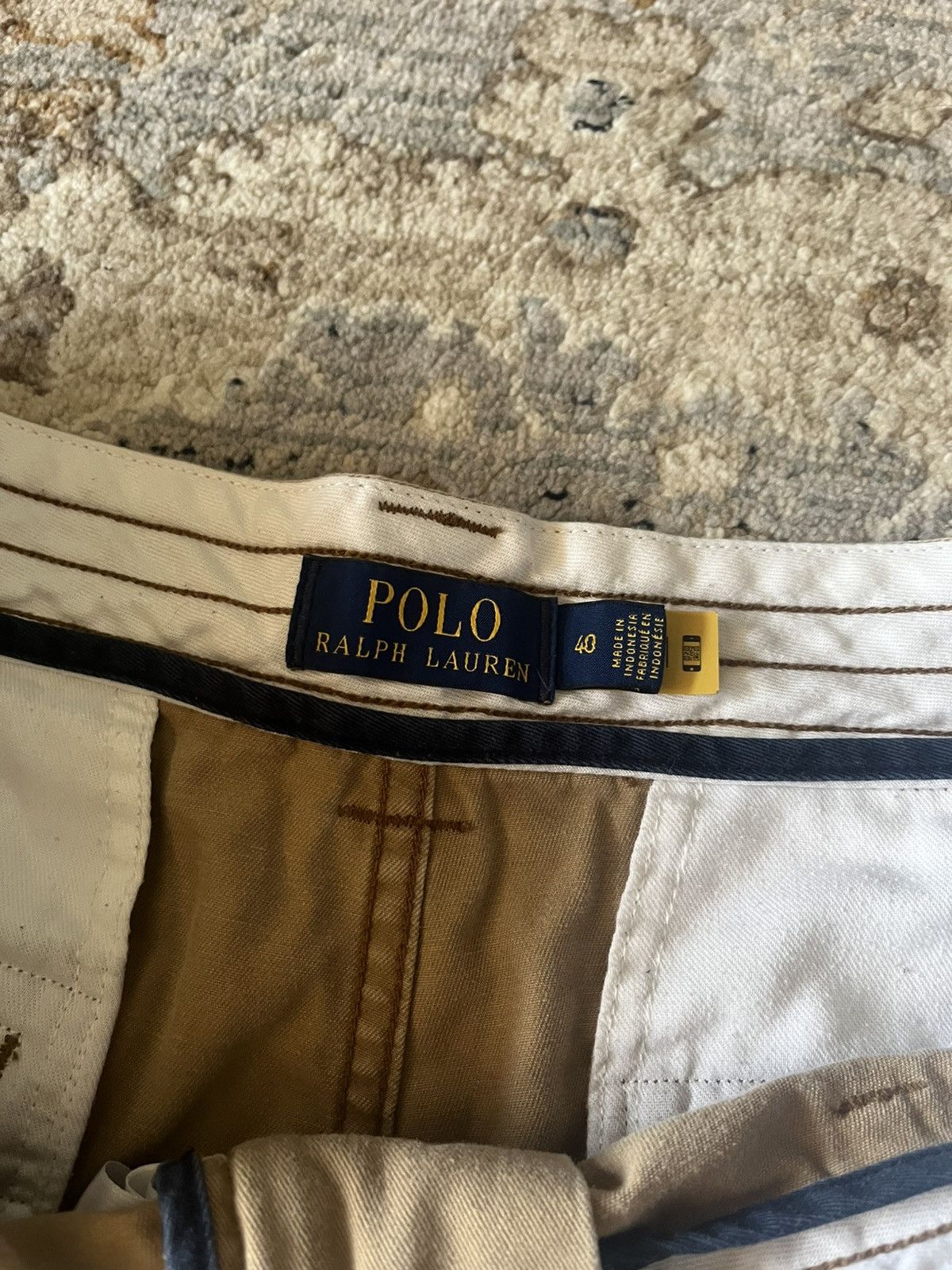 Polo Ralph Lauren MENS POLO RALPH LAUREN CARGO SHORTS BEIGE 40 Size US 40 / EU 56 - 2 Thumbnail