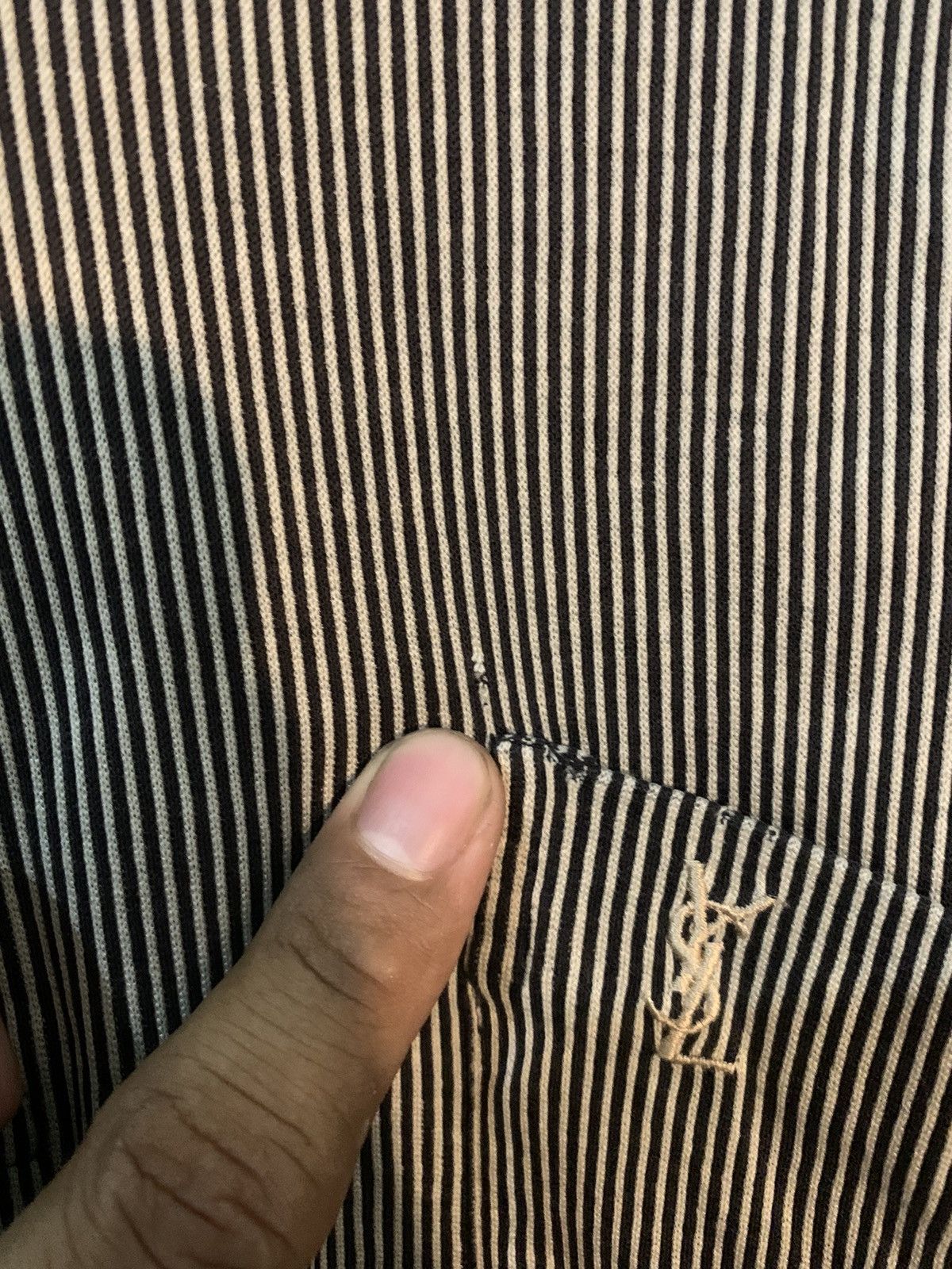 Yves Saint Laurent Vintage Yves Saint Laurent striped pocket Size US L / EU 52-54 / 3 - 8 Thumbnail