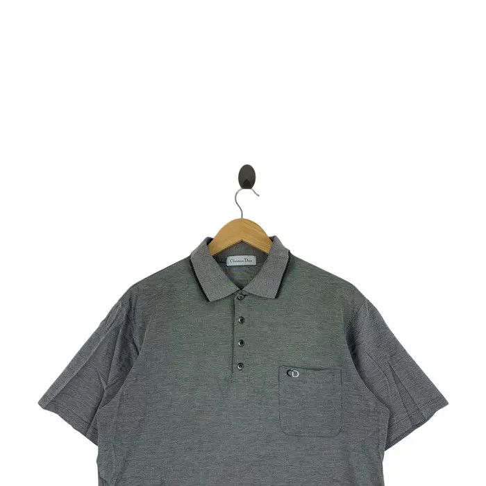Vintage Vintage 90’ CHRISTIAN DIOR PARIS CD Pocket Polo Tee Shirt Size L / US 10 / IT 46 - 2 Thumbnail