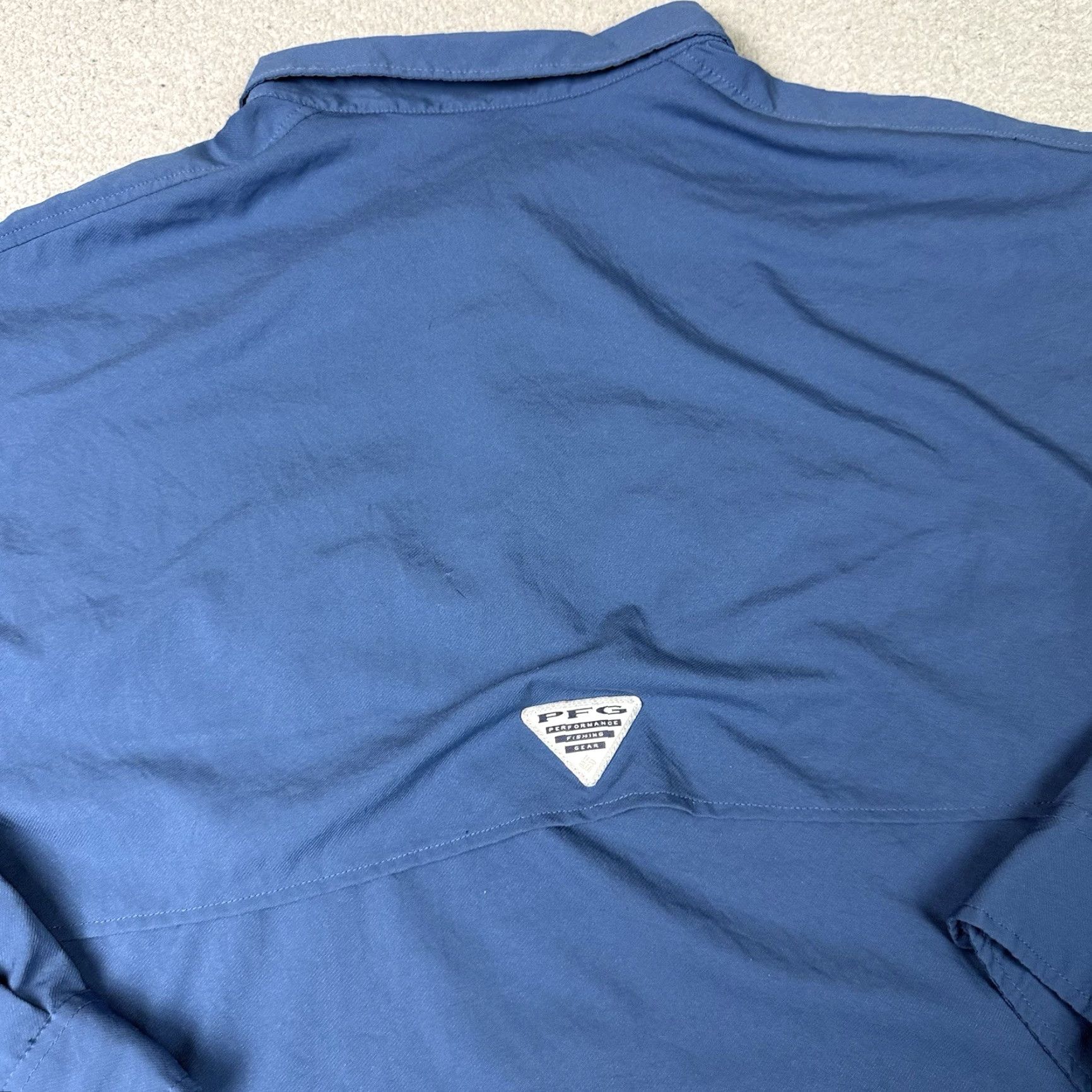 Vintage Columbia PFG Shirt Mens 2XL Blue Button-Up Casual Outdoor Breathable Omni Shade Short Sleeve Sportswear Shirt Mens Size US XXL / EU 58 / 5 - 7 Thumbnail