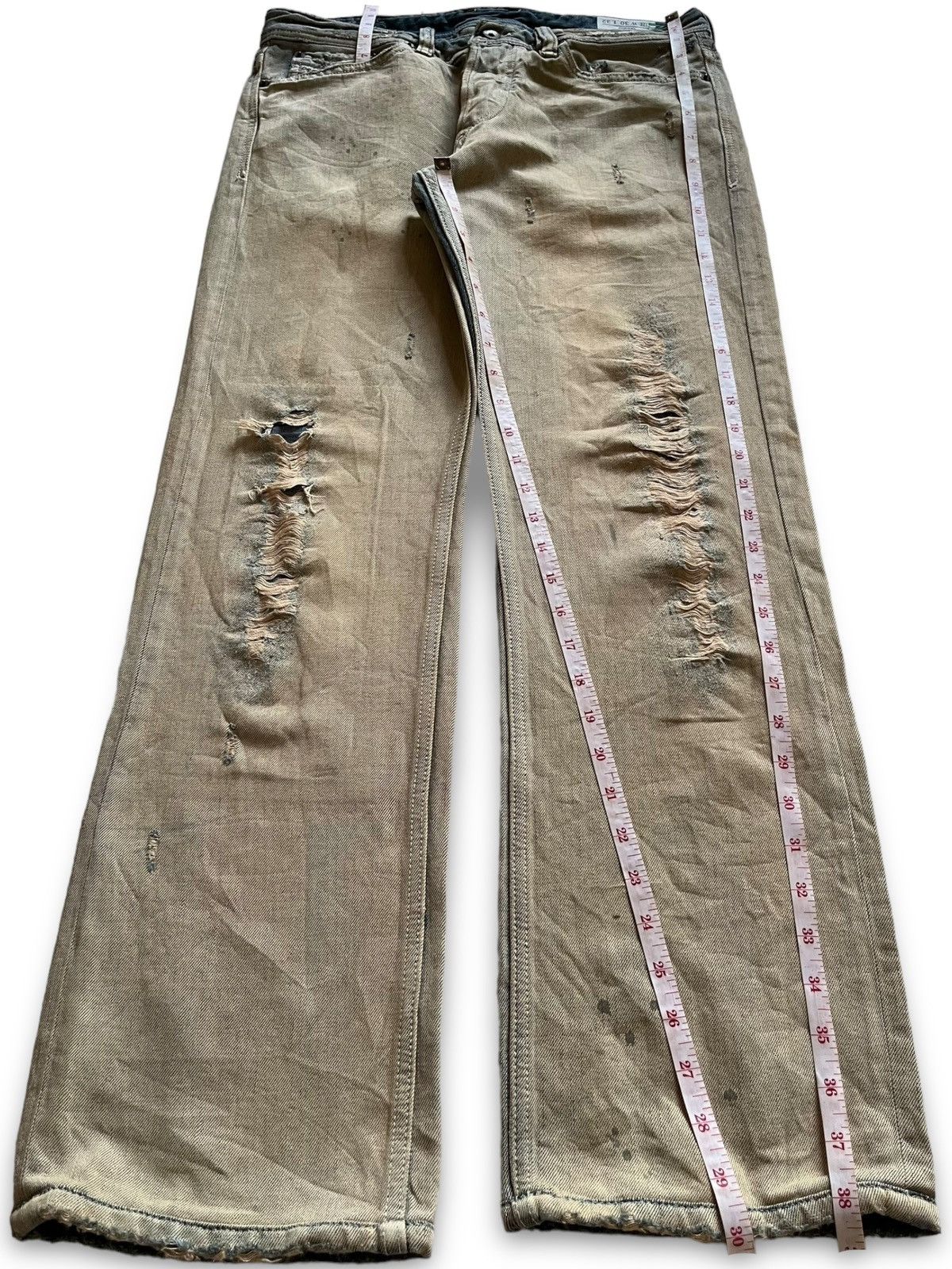 Diesel × Diesel Black Gold Vintage Diesel Viker Rusty Wash Distressed Loose Jeans Size US 32 / EU 48 - 14 Thumbnail