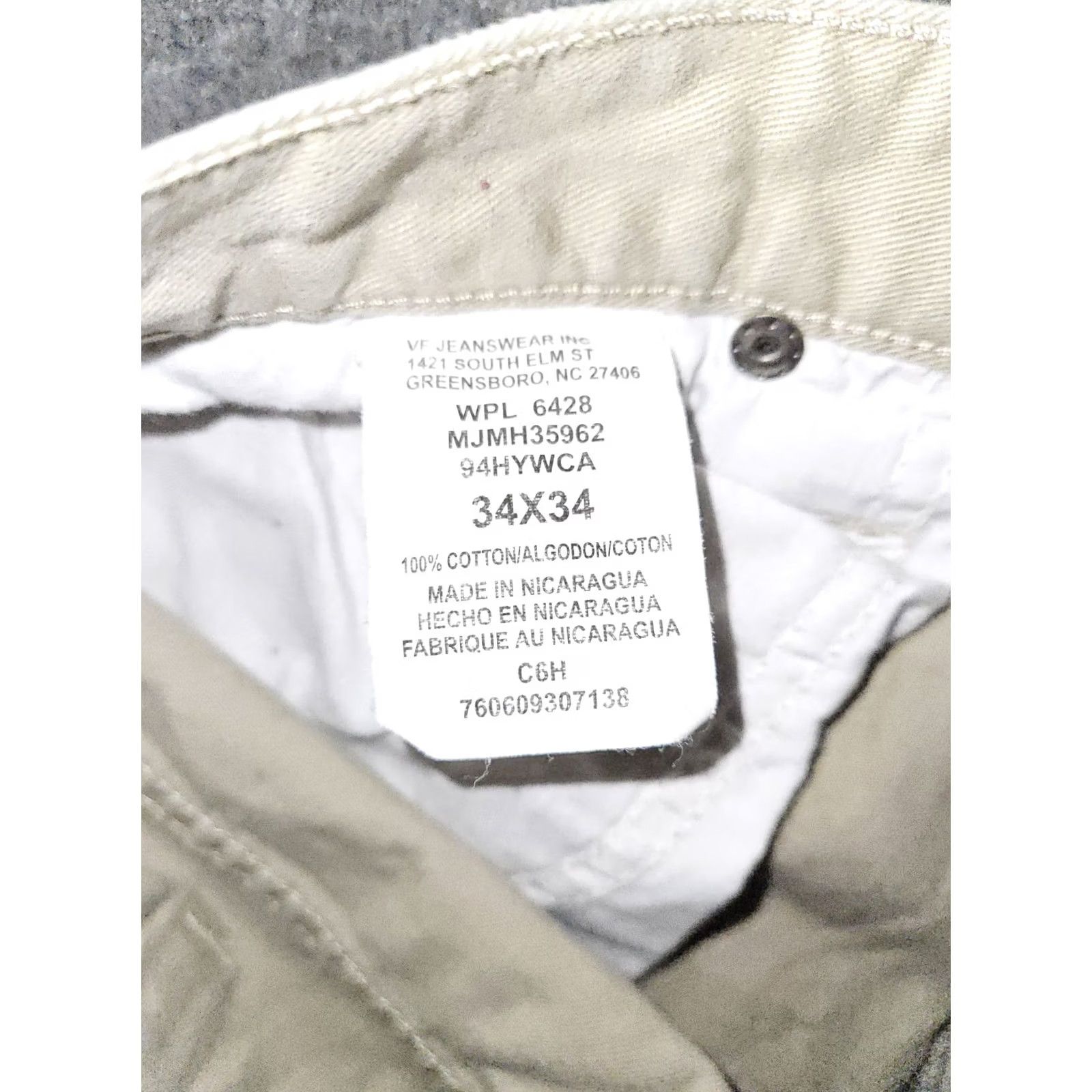 Wrangler VINTAGE Wrangler Carpenter Jeans Men's 34x34 Khaki Mid Rise Casual Workwear Wrangler Jeans Mens 34 Khakis Mid Rise Pockets 32 Inseam Beige Size US 34 / EU 50 - 2 Thumbnail