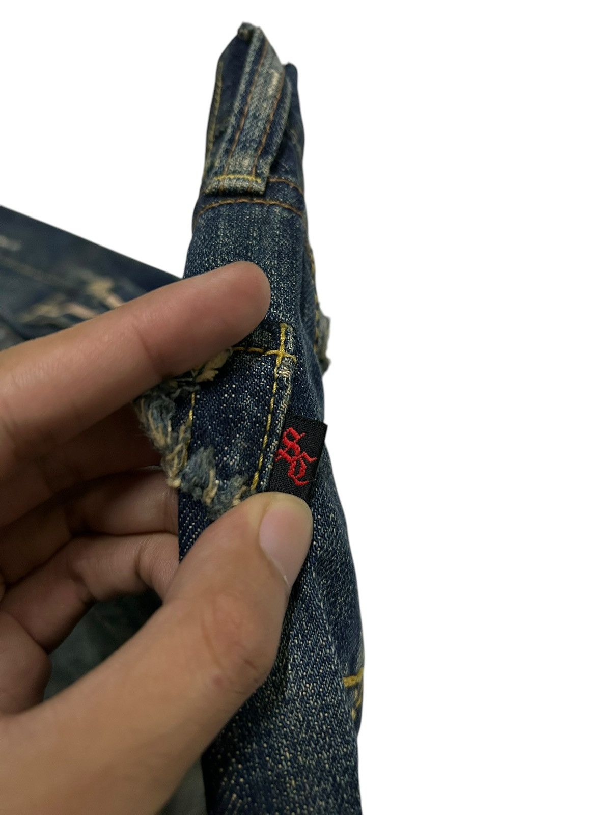Japanese Brand × Kapital × Vintage Rusty Flare Selvedge Japanese Punk Distressed Denim Jeans Size US 32 / EU 48 - 5 Thumbnail