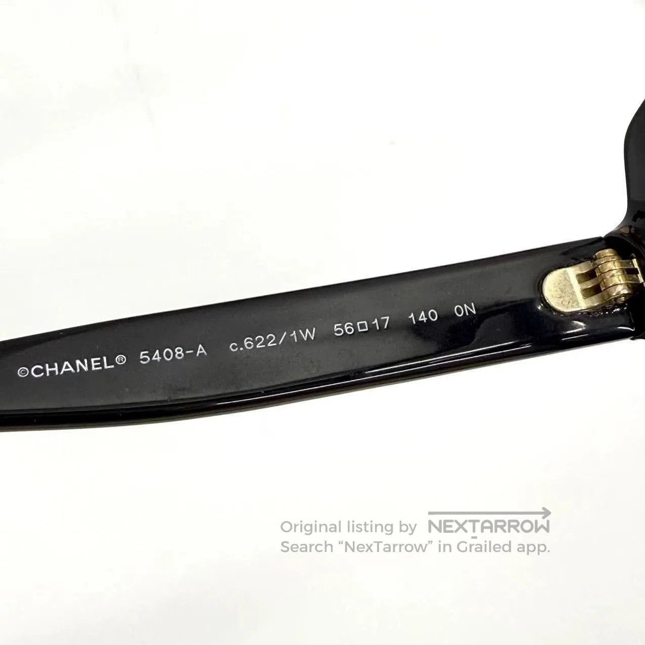 Chanel Chanel Black Gold Letter Plain Glasses. Size ONE SIZE - 7 Thumbnail