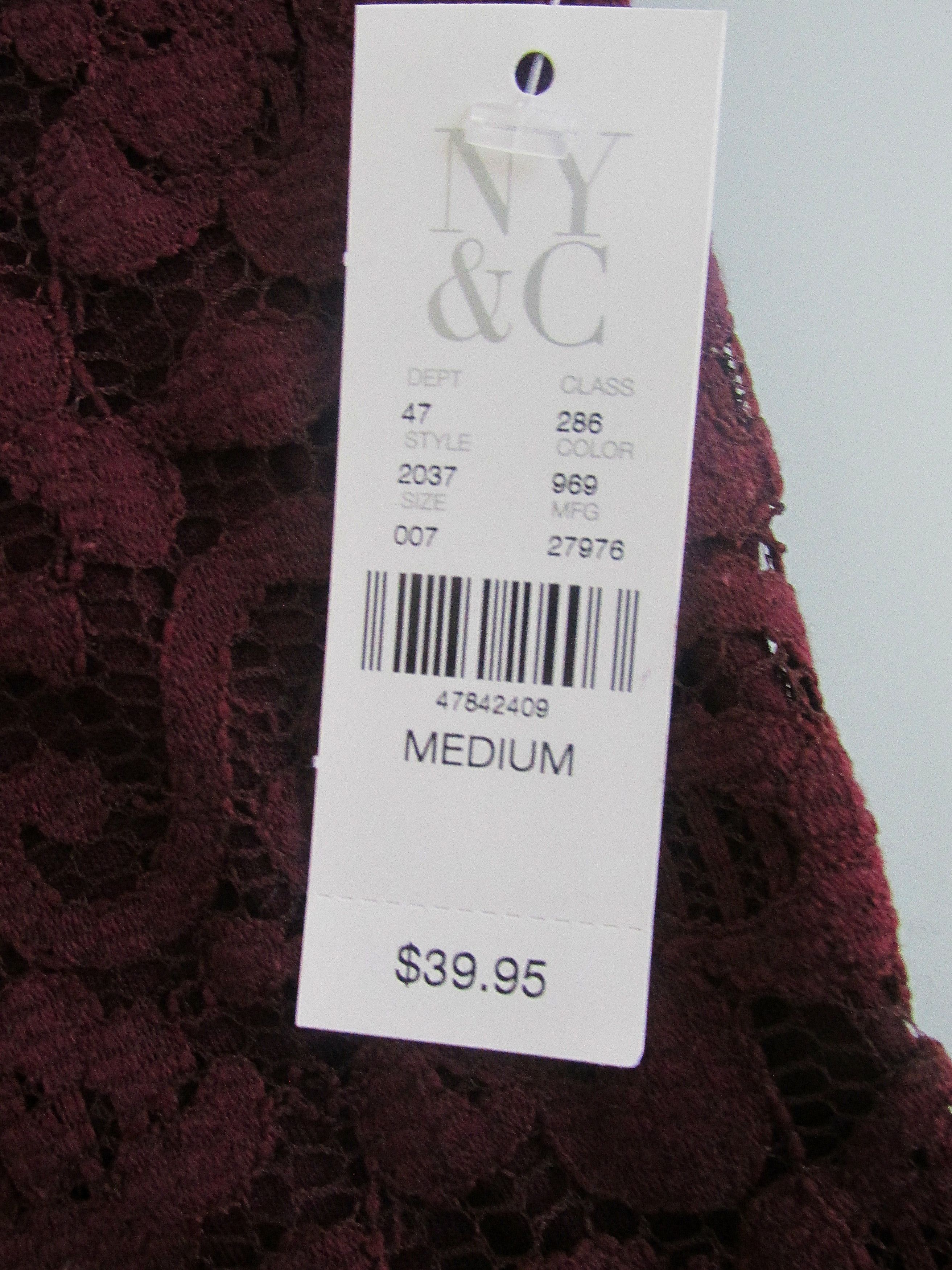 Other New York & Co. (NWT) Women's S/Sleeve Knit Top Size Med Size M / US 6-8 / IT 42-44 - 7 Thumbnail