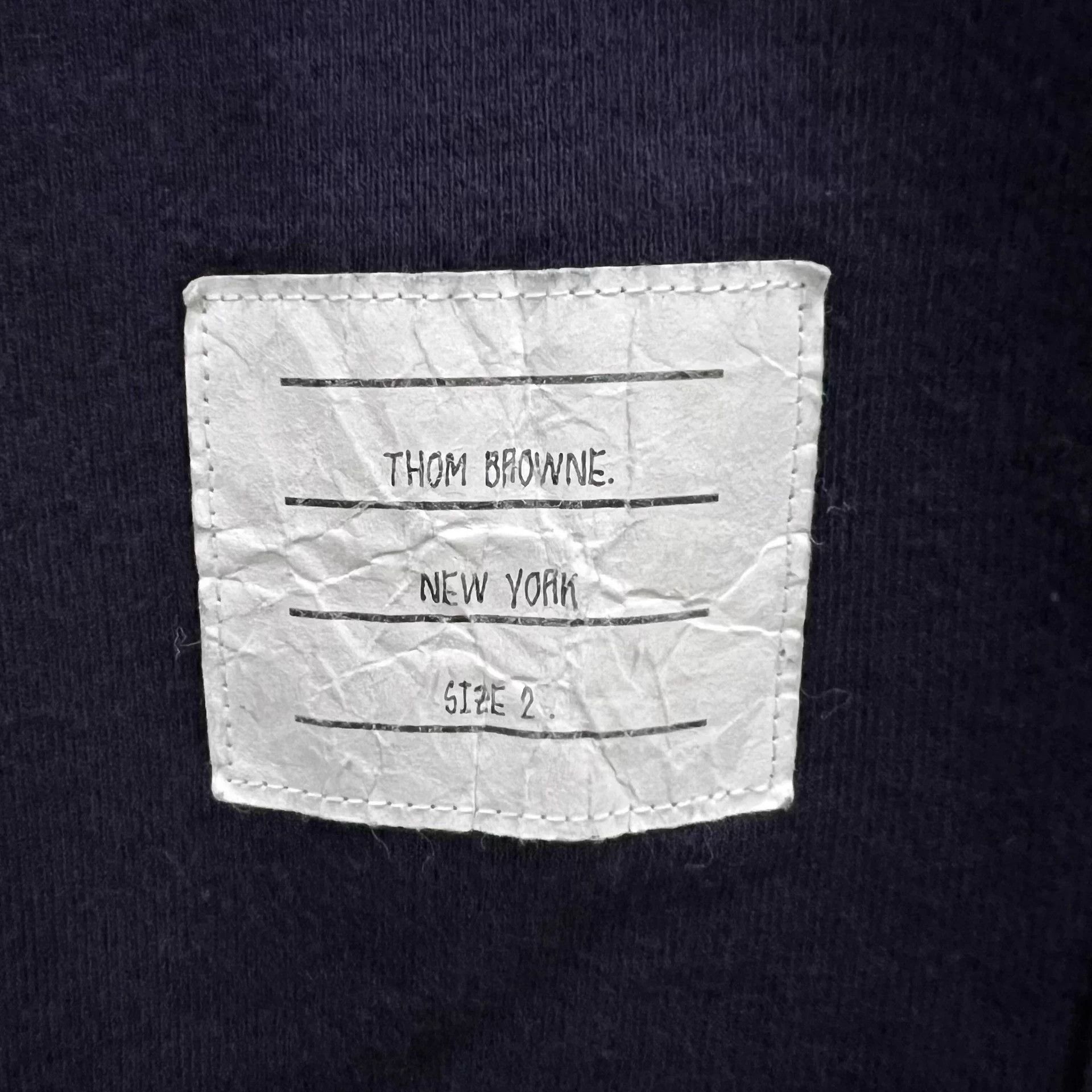 Thom Browne Thom Browne TB navy 4-Bar sweatshirt size 2 98 new Size US M / EU 48-50 / 2 - 2 Thumbnail