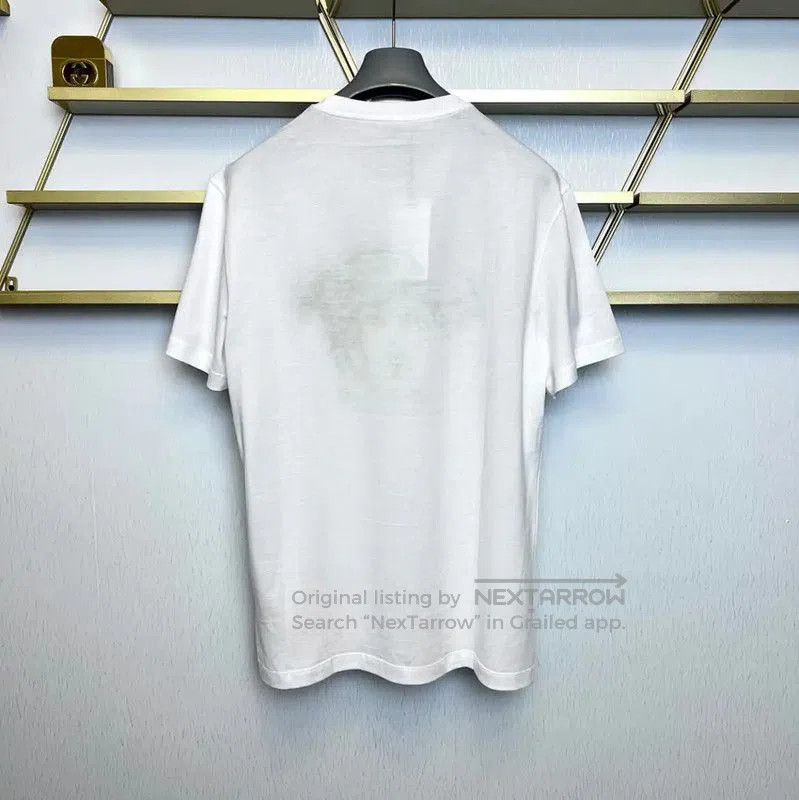 Versace Versace Summer White Cotton Men’s T-Shirt . Size US M / EU 48-50 / 2 - 5 Thumbnail