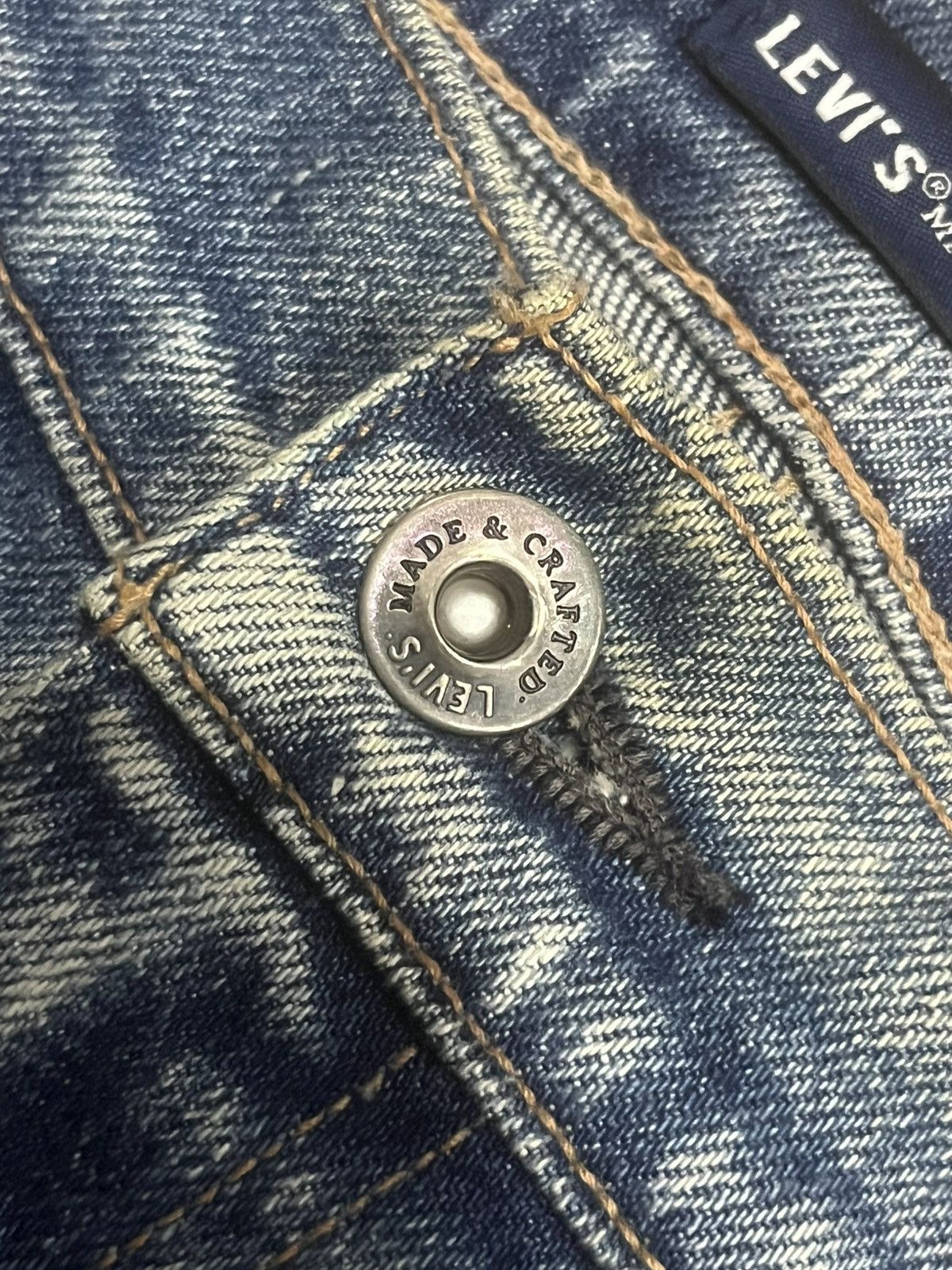 Levi's Made & Crafted Vintage Levi’s Made & Crafted Big E 502 Taper Selvedge Jeans Size US 36 / EU 52 - 5 Thumbnail