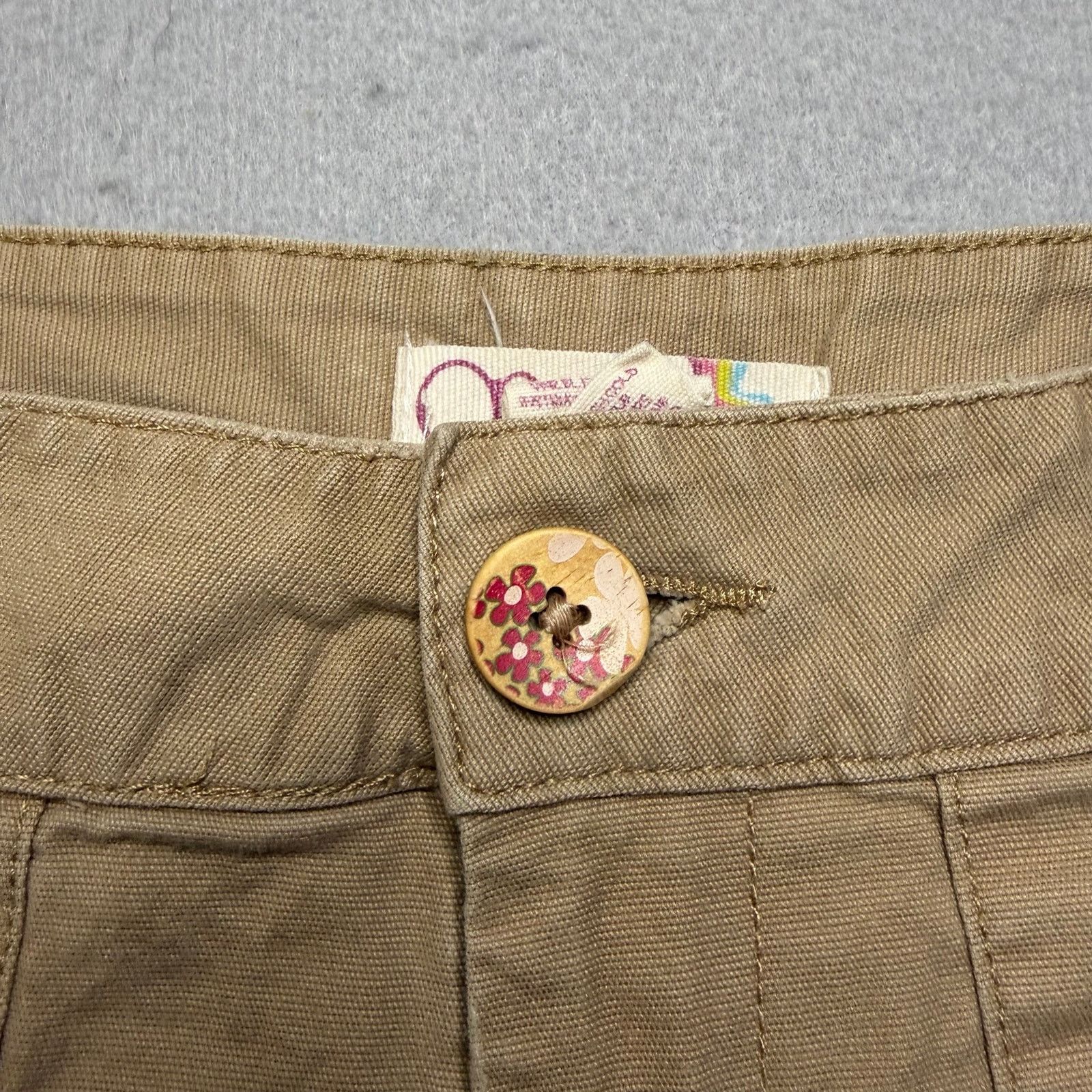 Ocean Pacific OP Women Khaki Shorts Size 9 Beige Low Rise Y2K Liw Rise 30 Size 30" / US 8 / IT 44 - 2 Thumbnail