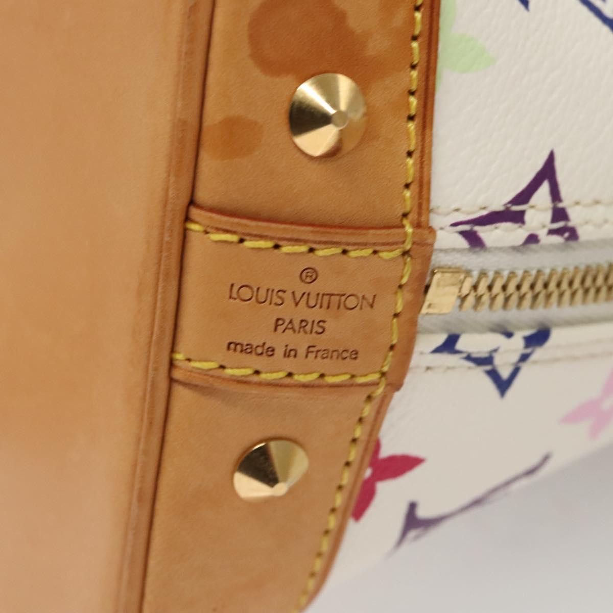 Louis Vuitton LOUIS VUITTON Monogram Multicolor Alma Hand Bag White M92647 Size ONE SIZE - 14 Thumbnail